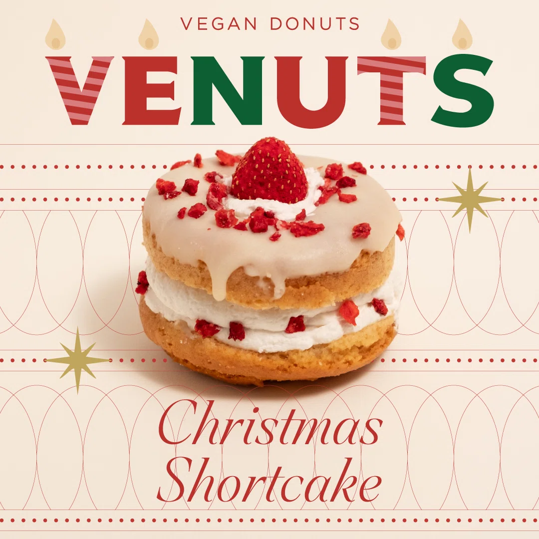 新発売】ショートケーキをそのままVEGANドーナツに！「CHRISTMAS