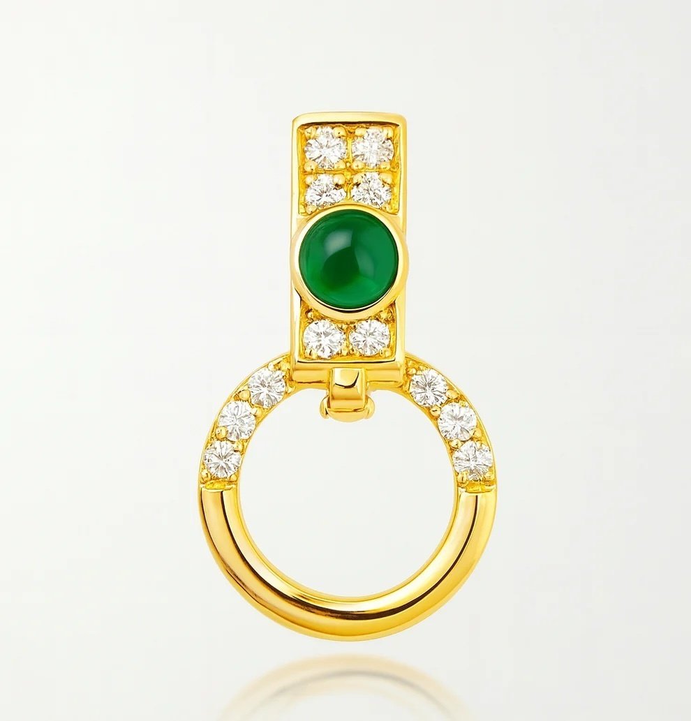 自分だけのジュエリーをつくる」-K18エメラルド・ダイヤモンドの