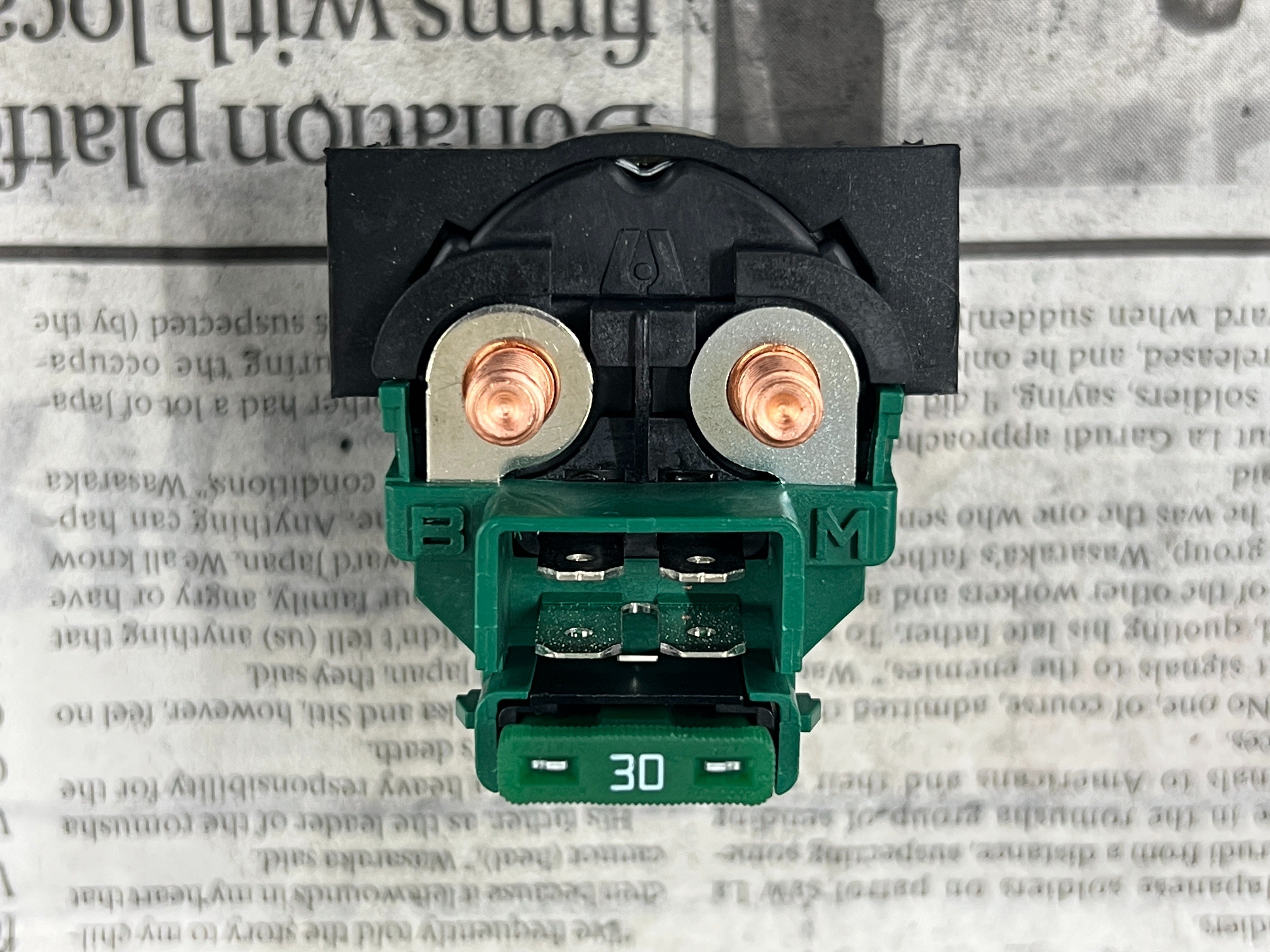 カワサキ純正部品｜30A付250カプラーダンパー固定」スターターリレー