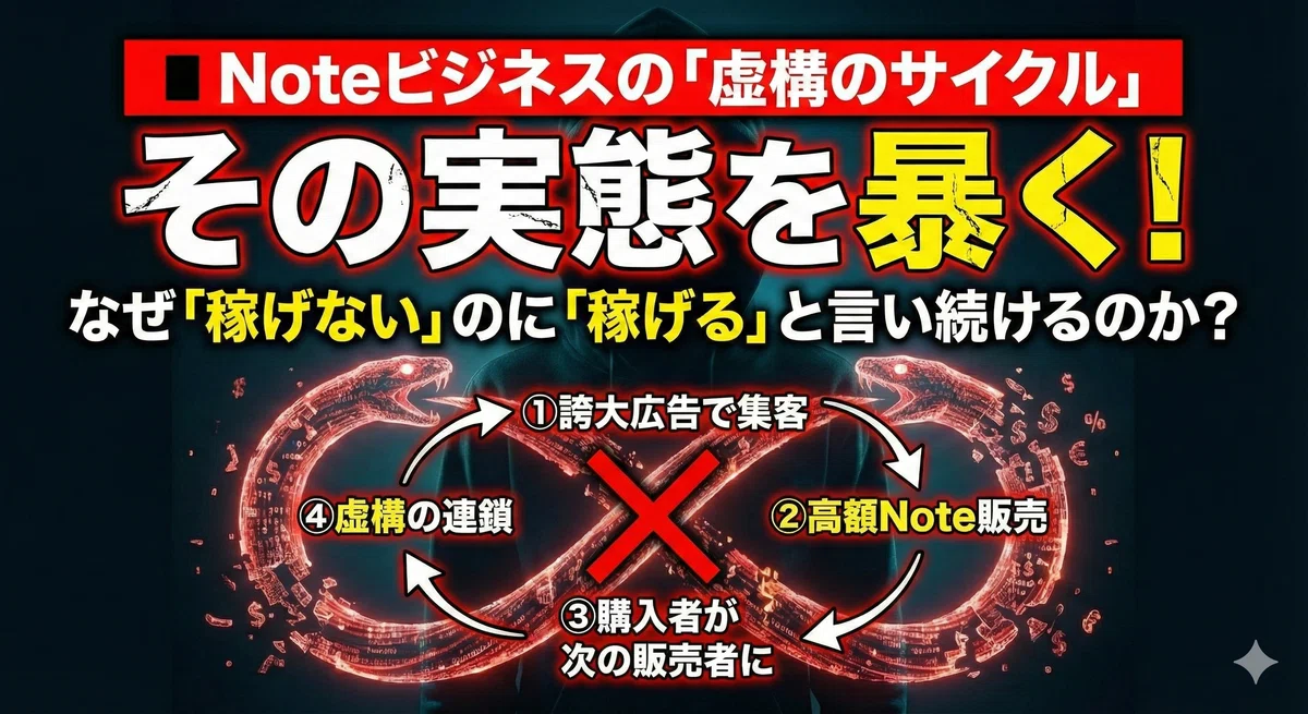 【閲覧注意】Note販売の「闇」を暴きます。なぜ「稼ぎ方を教えるNote」ばかりが蔓延するのか?|しの|忖度なしのWebディレクター