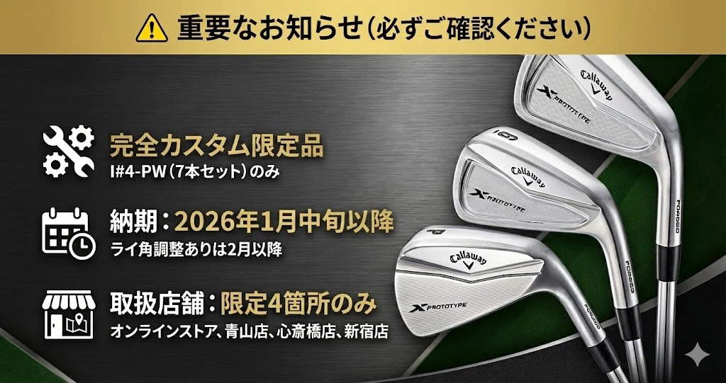 再販開始！あの伝説の「X PROTETYPEアイアン」が販売中！まだ間に合う