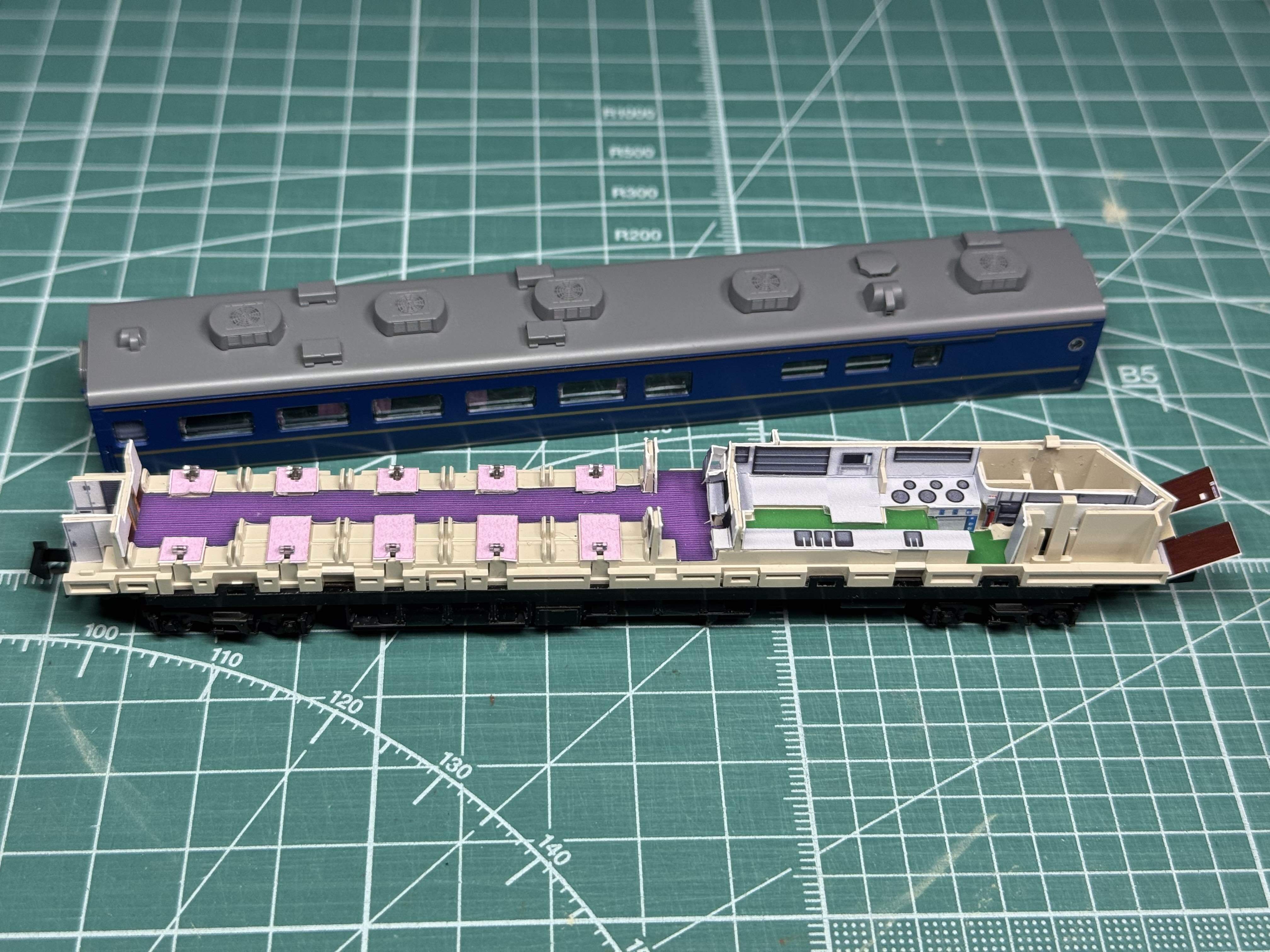 3039 北斗星 食堂車「スシ24-500（東・新金型版）」内装クラフトシート