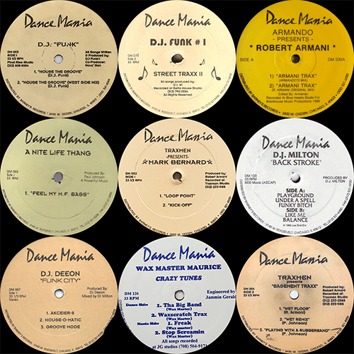 Dance Mania （4枚セット） レコード レーベル HOUSE ゲットー Dance Mania （4枚セット） レコード レーベル HOUSE ゲットー Dance