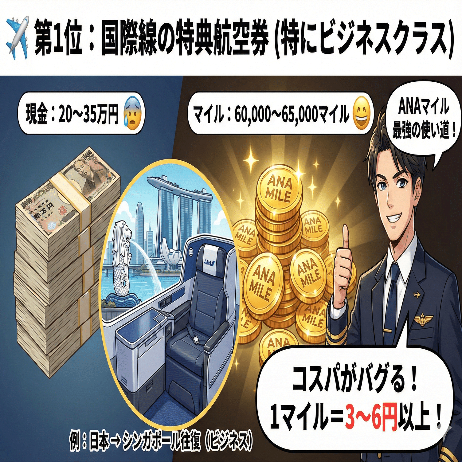 ANAマイルの使い方ベスト10｜“価値が最大になる使い方だけ”厳選｜おきとら｜おきとら