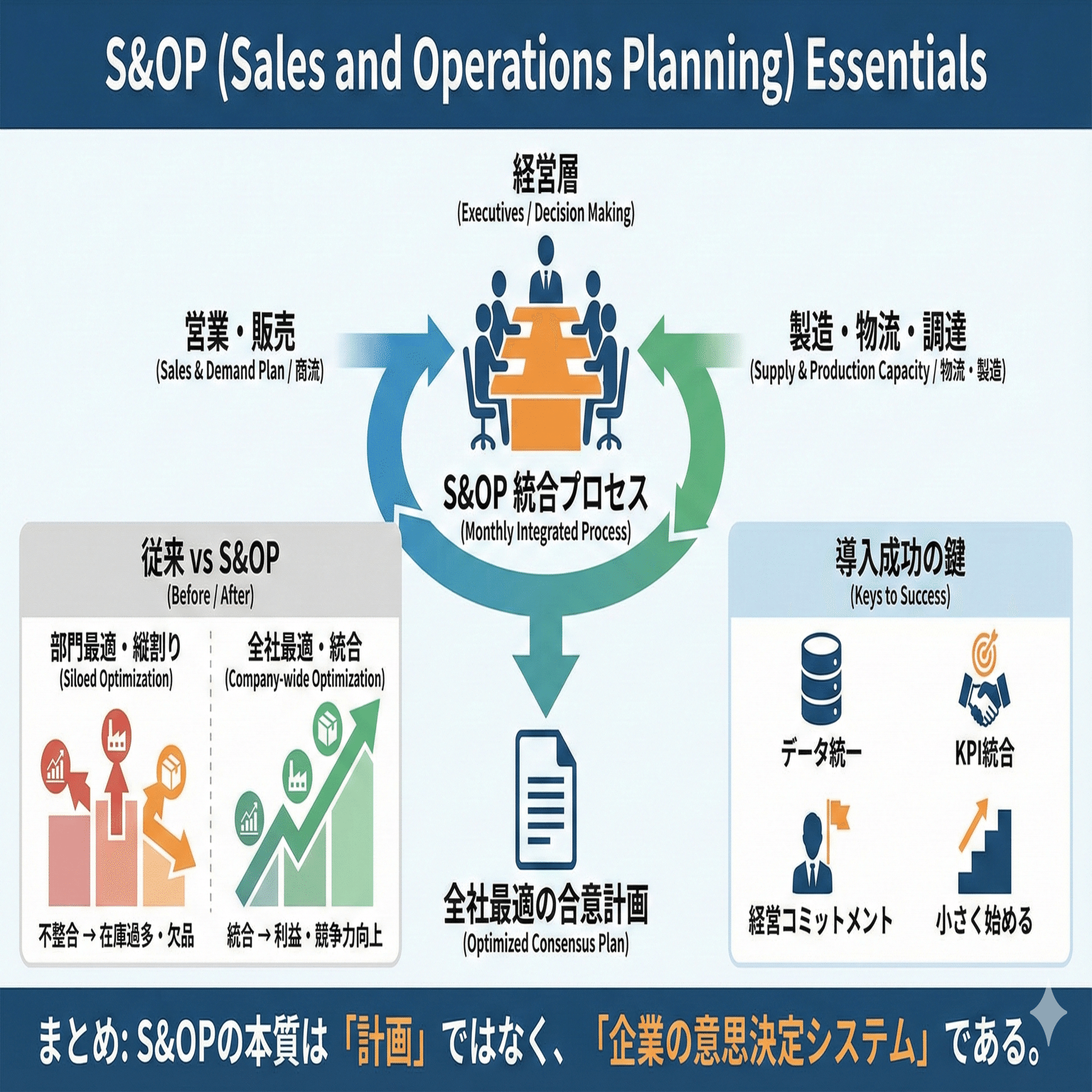 S&OPとは何か─サプライチェーンを“経営レベルで整える”という発想