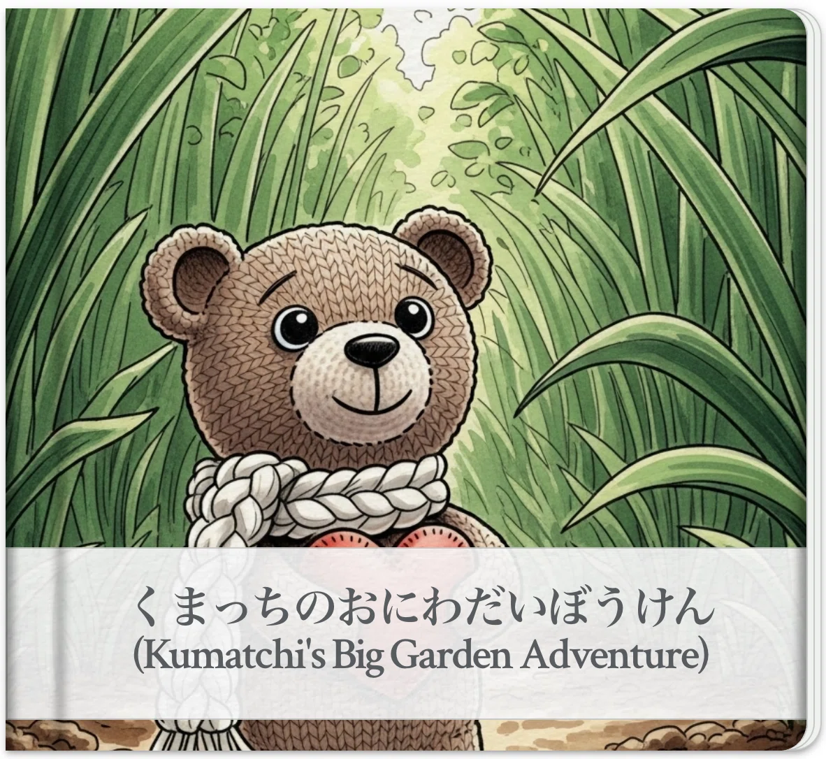 ハンドメイド ぬいぐるみ くま 絵本 AI絵本】ハンドメイドのぬいぐるみが絵本に！Googleの「Storybook」で