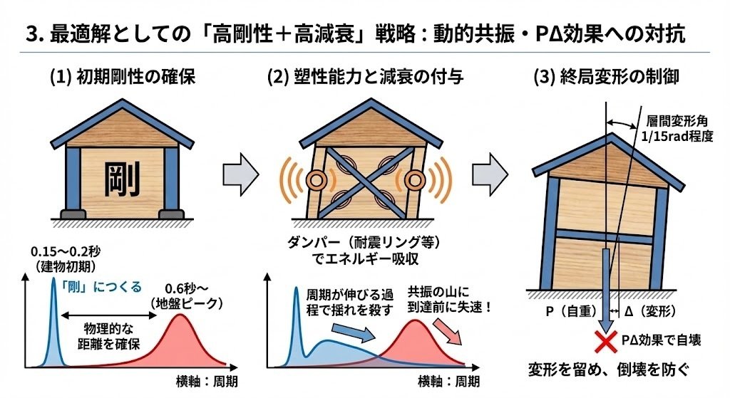 地震と建築』（大崎順彦）に続く、「逃げる地盤」と「追う建物」の共振