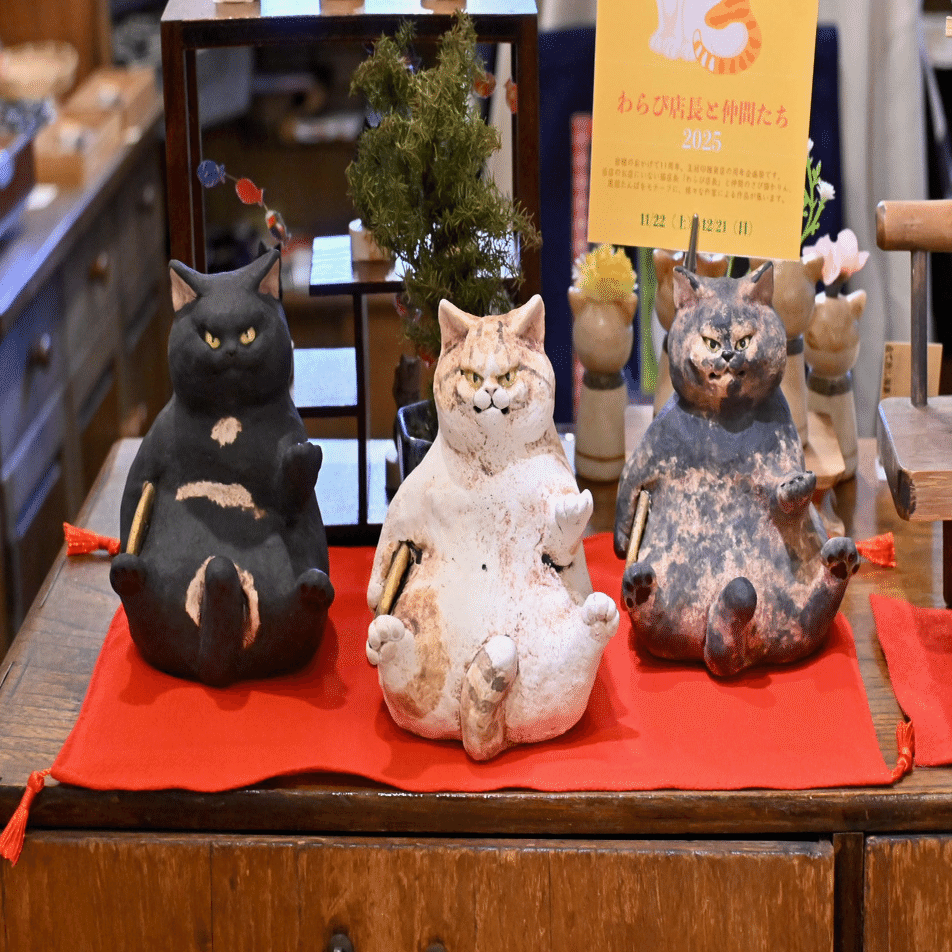 わらび店長と仲間たち2025 白亜器作品の抽選販売について｜王冠印雑貨店