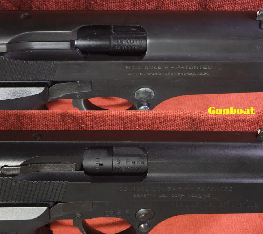 WA & KSC ベレッタ クーガーF 比較や見分け方 その1（WA編）｜Gunboat