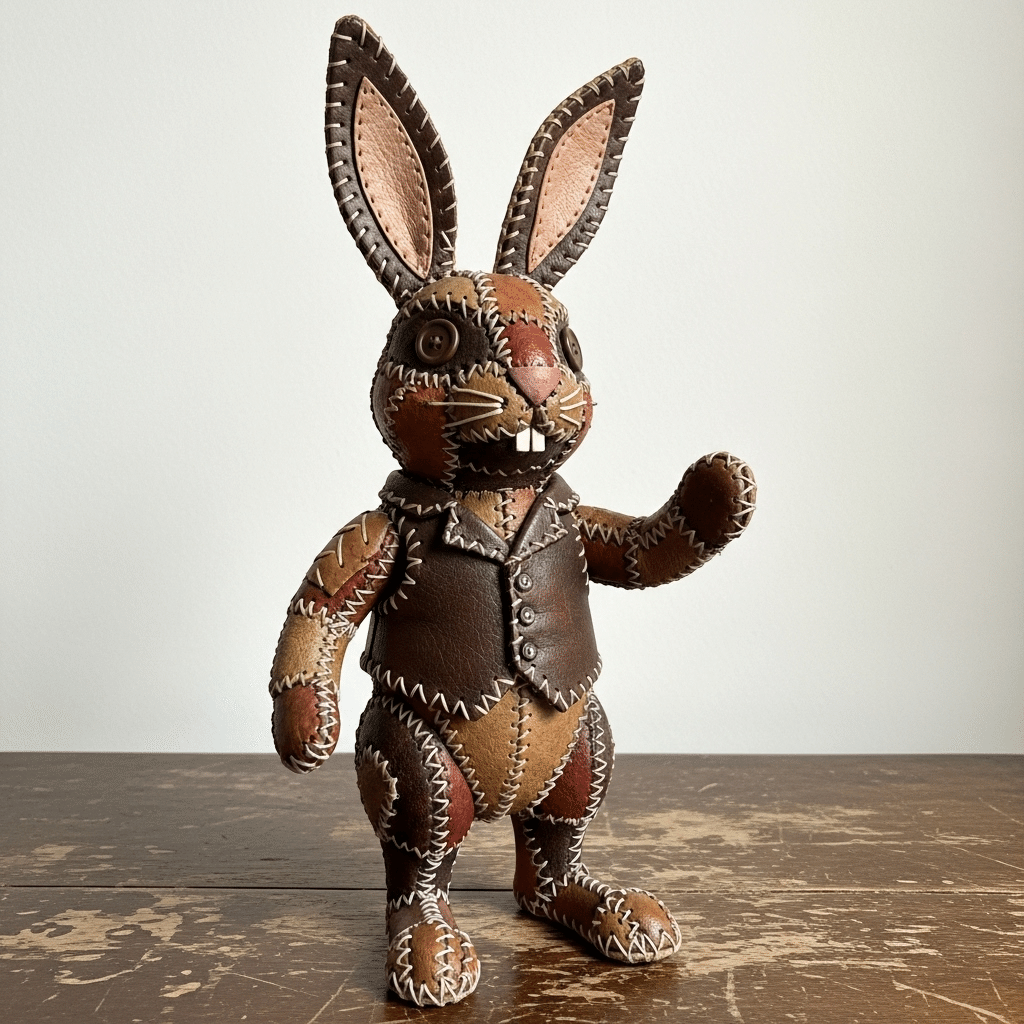 AI画像 de 皮革工芸（ウサギ）｜茜町春彦