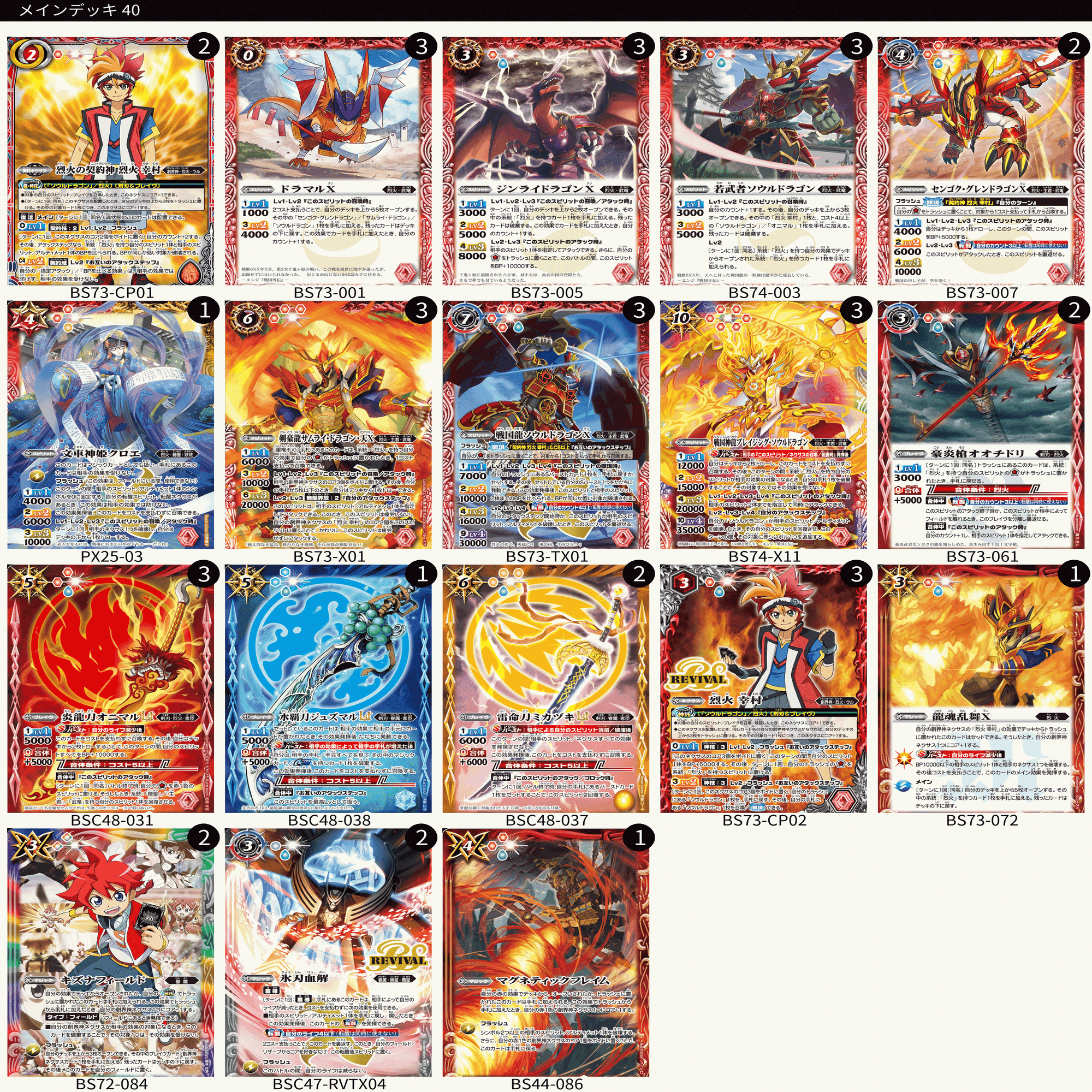 【バトルスピリッツ】オメテオトル デッキ Battle Spirits バトルスピリッツ トレーディングカードゲーム