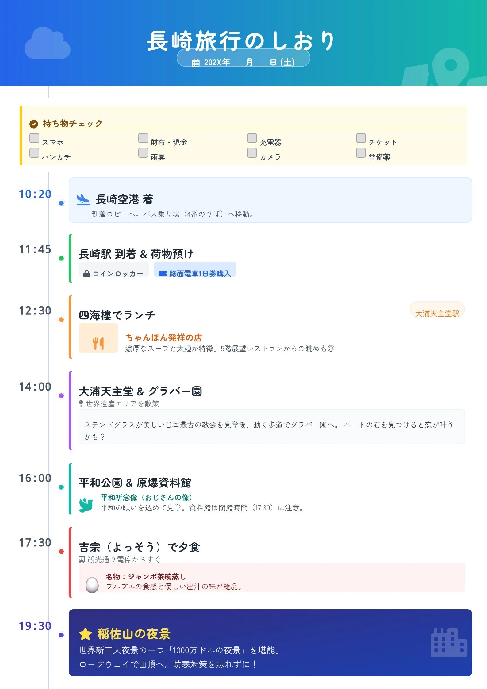 旅のしおりを爆速で作ってみた！そのまま印刷・画像保存もOK✨｜ぶらん