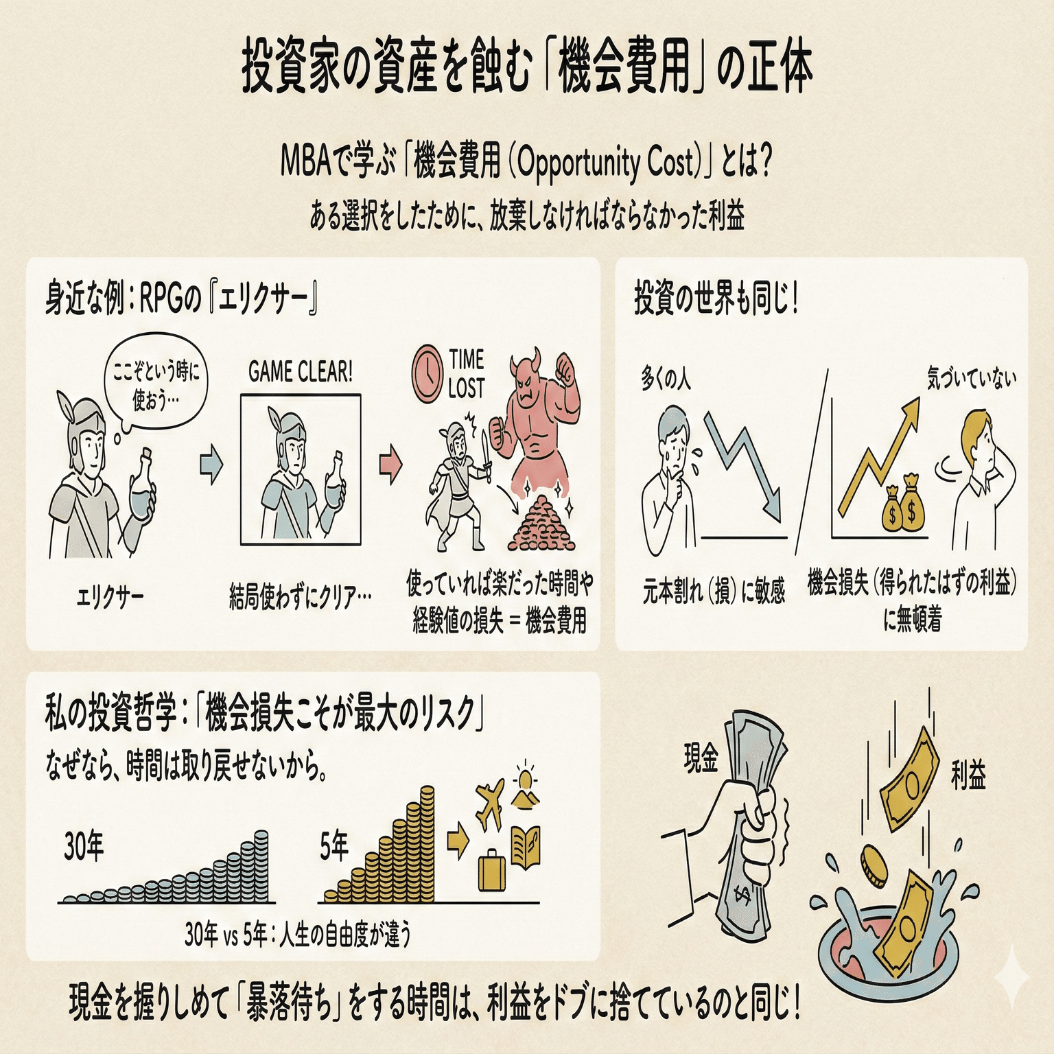 暴落待ちで現金握りしめ、300万損する男の話。｜マサ｜MBA式・資産とキャリアの戦略室