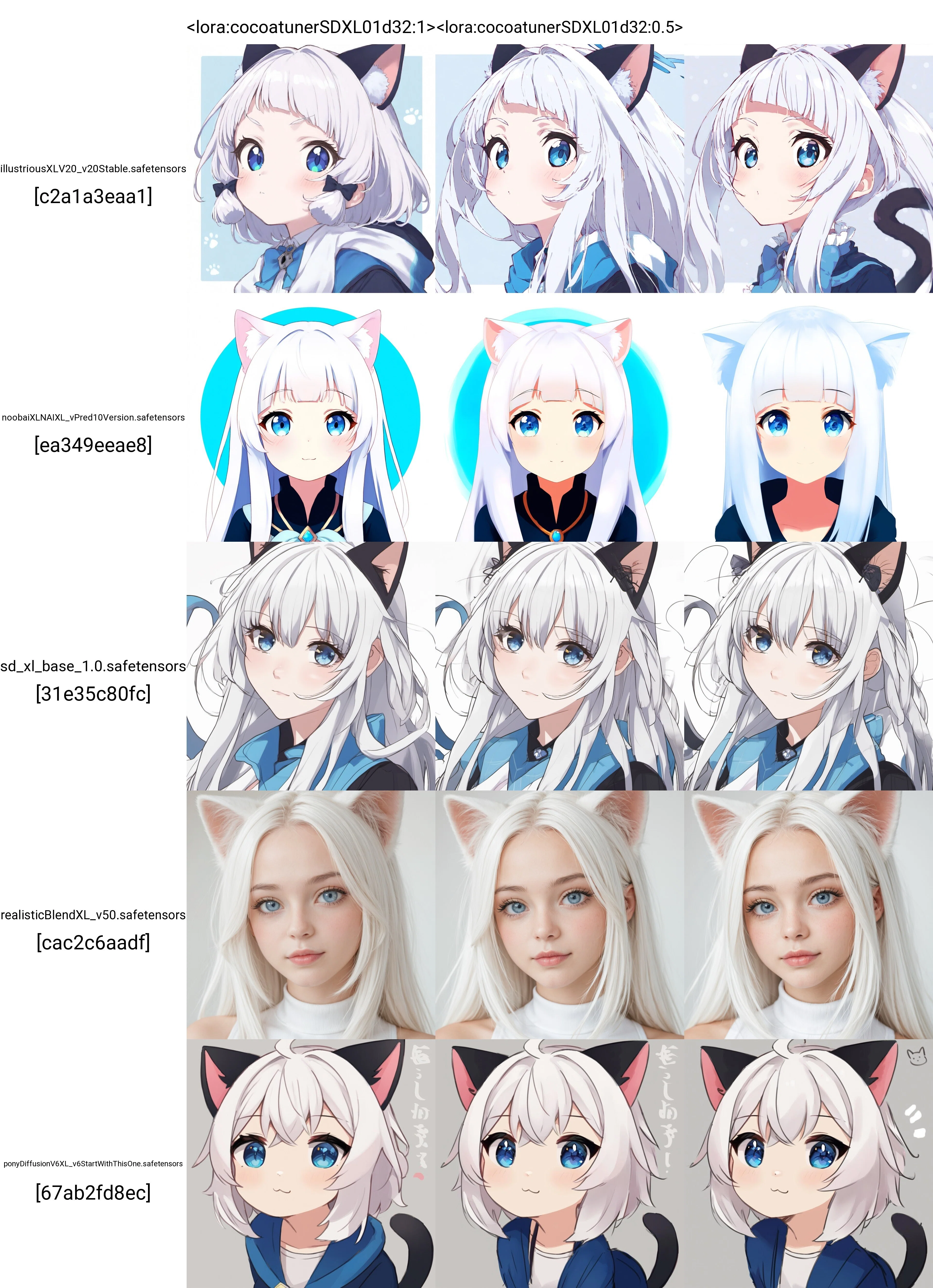 cocoamix モデル一覧2026（Anima・XL・IL・Pony・SD1.5・v-pred・Flux