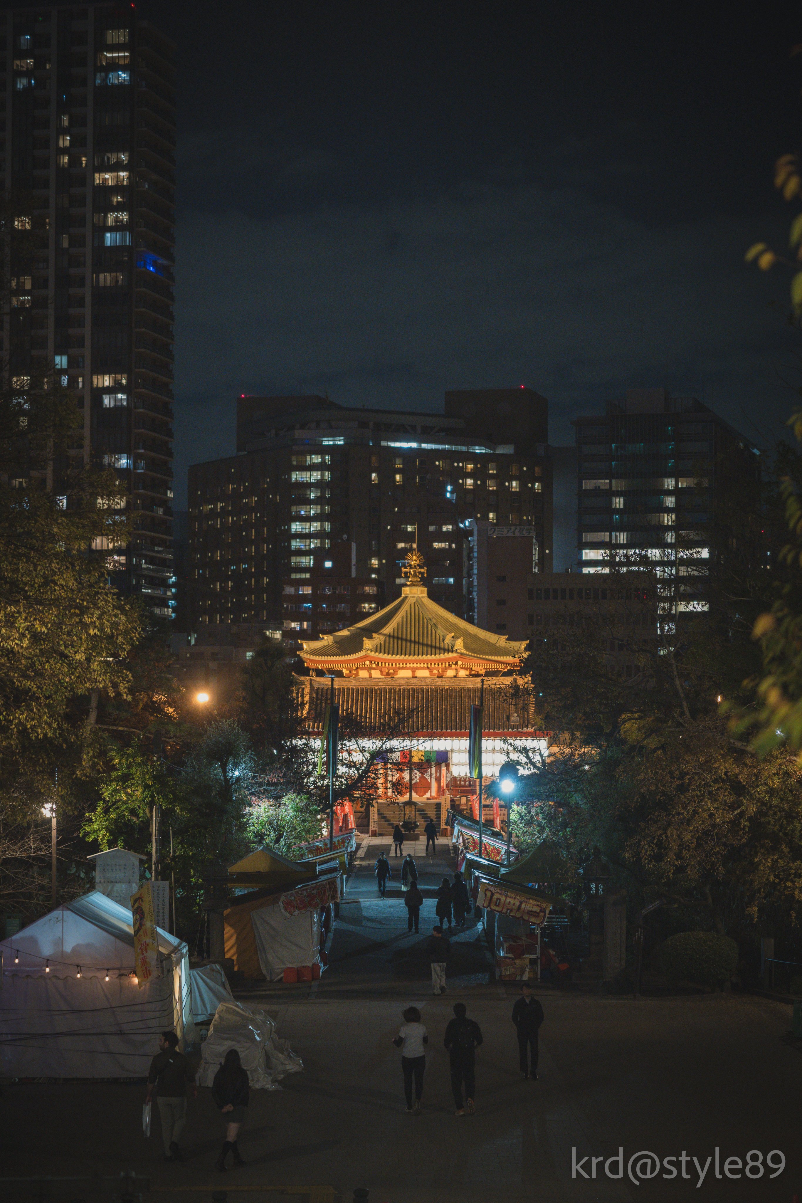 東京散歩 夜の上野公園｜krd@style89