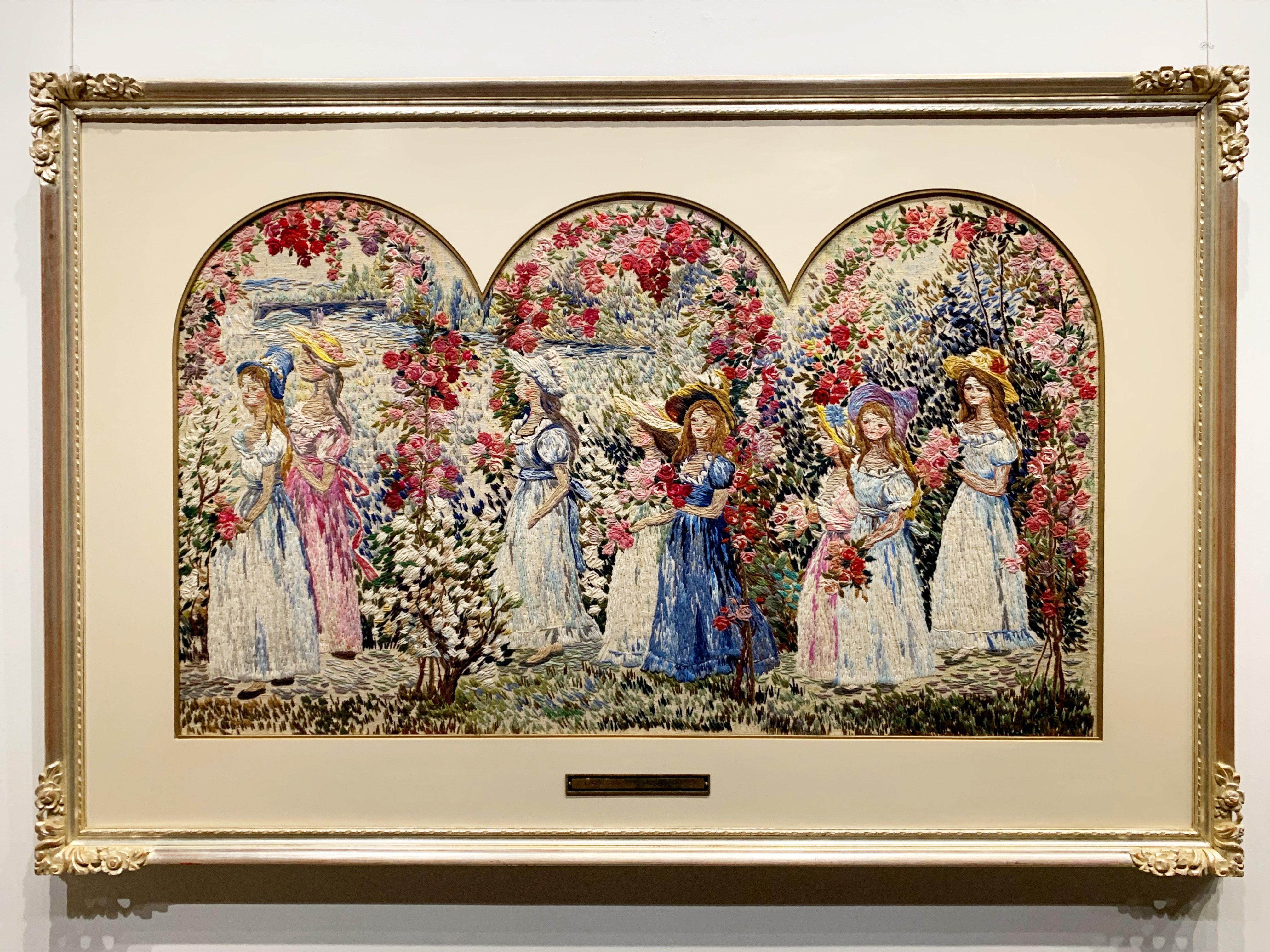 刺繍 日本画 女性と風景 展覧会レポ】＊糸でつむぐ絵画＊「刺繍