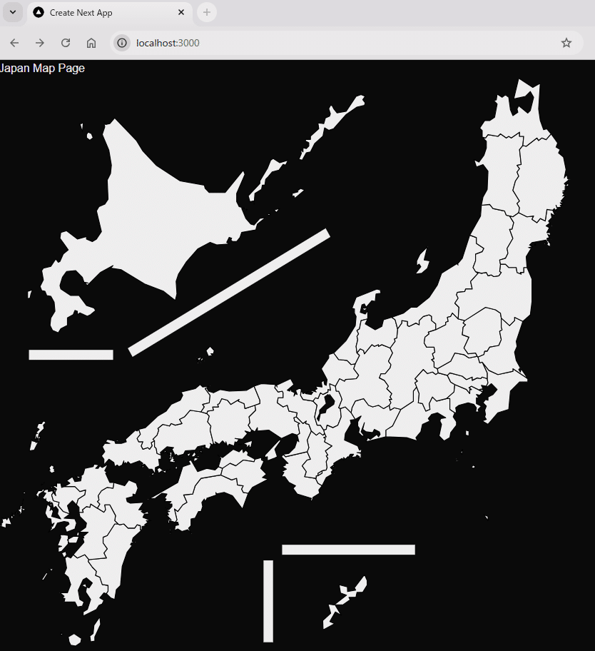 個開9｜日本地図の画面表示と都道府県選択｜てっつー