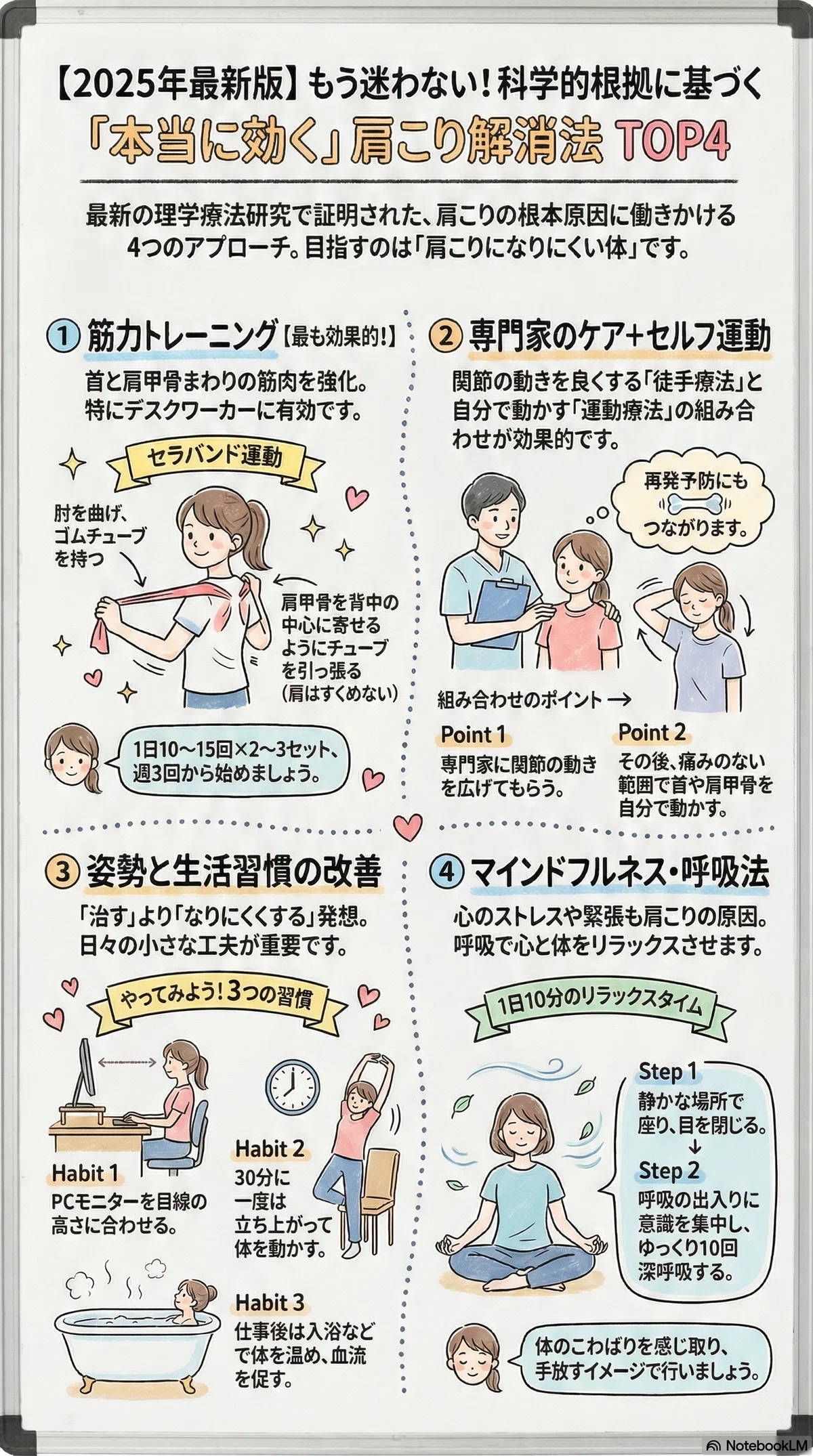 AIで導くエビデンスで解説】 肩こりに『本当に効く』理学療法