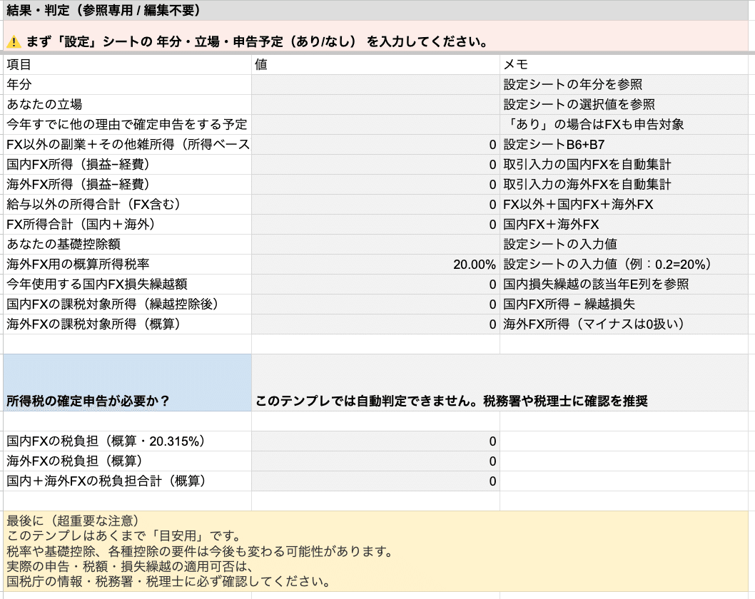 ツール公開】FX利益が出たときの確定申告チェック用シート副業や暗号資産も一緒に整理｜まめ＠EAと資産運用でFIREを目指す！