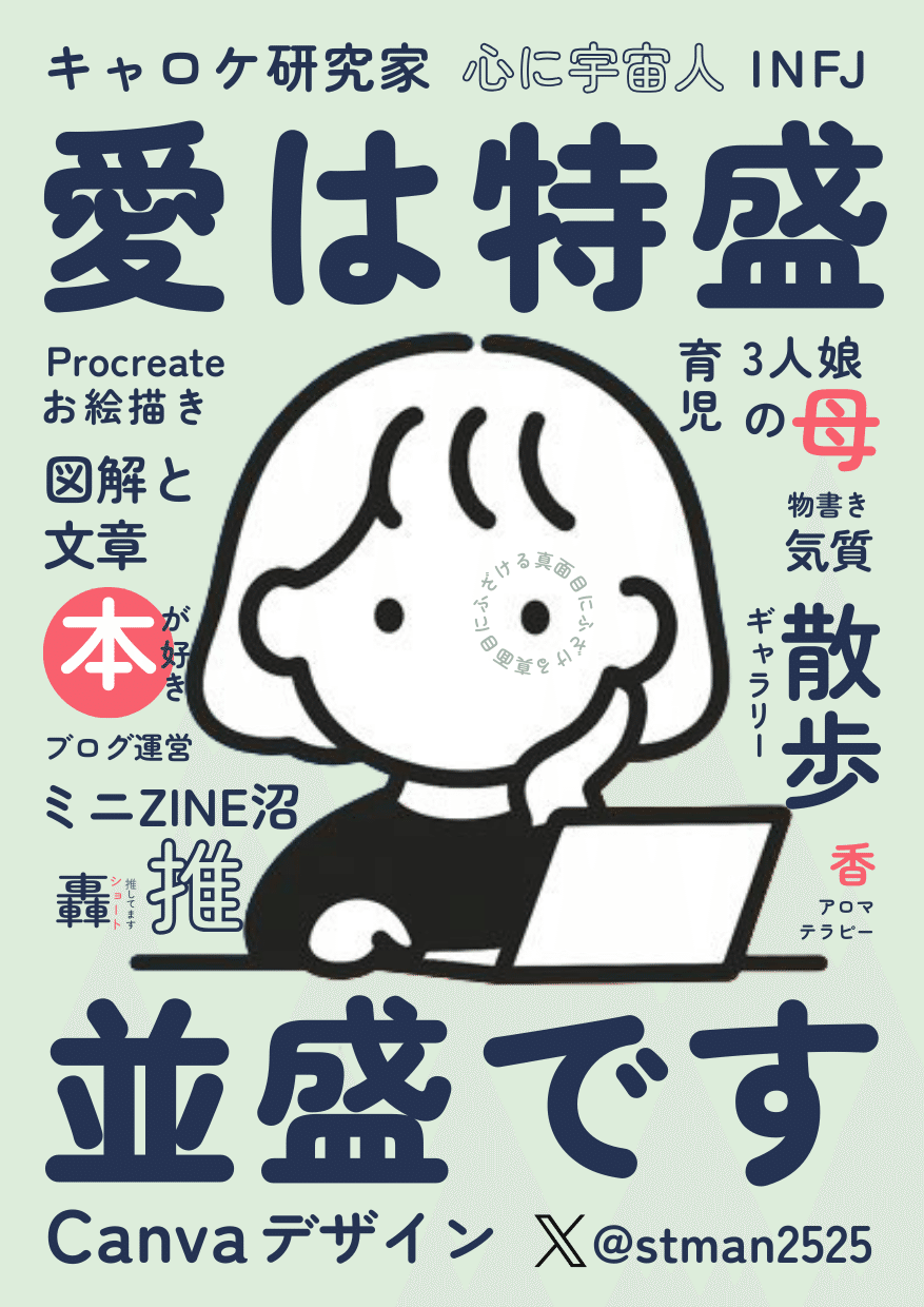 自己紹介｜30代｜3児ママ｜キャロケ｜ハーブティ｜アロマ｜西加奈子