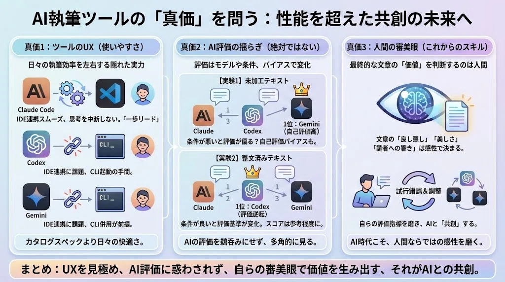 Codex／Claude Code／Gemini の文書作成能力を比較する｜Yuta Okada