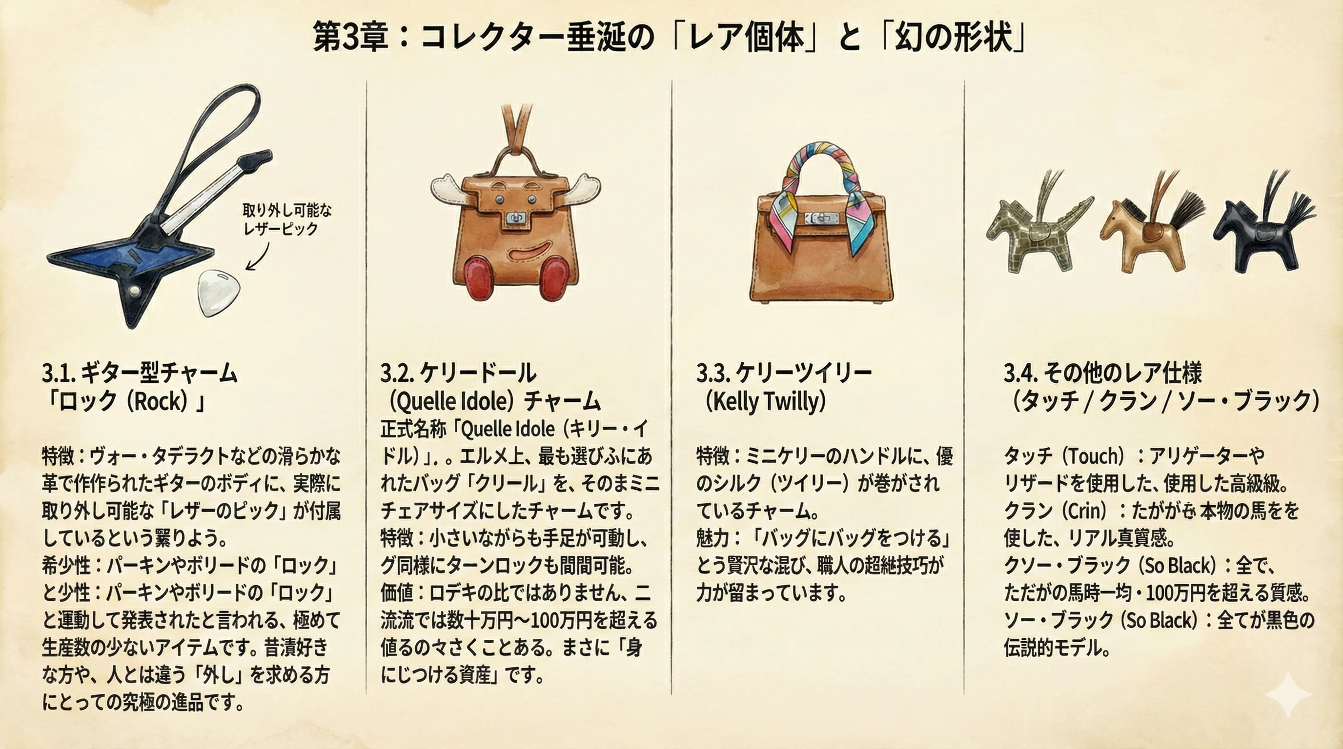 保存版】バッグに宿る小さな相棒：エルメスのチャーム図鑑 — ロデオ