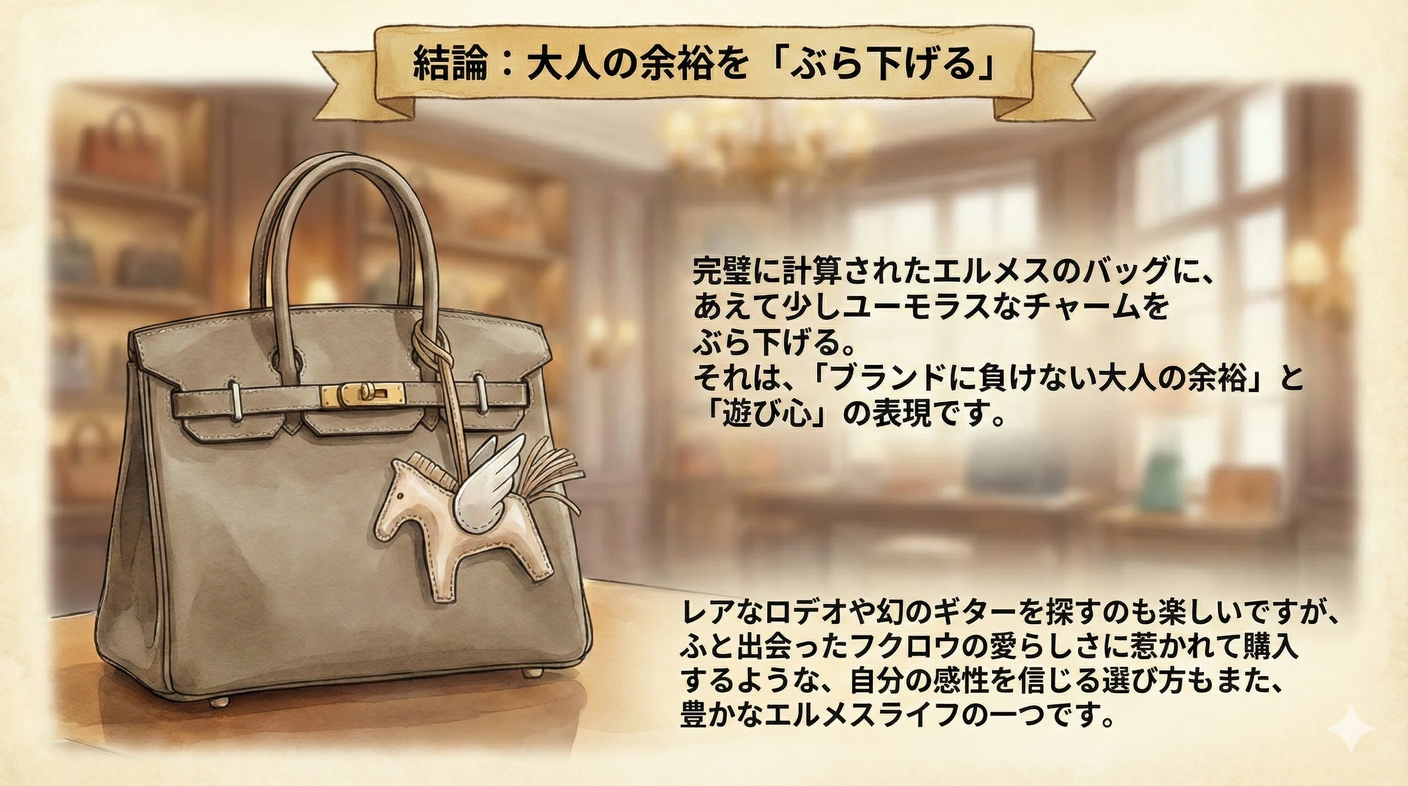 保存版】バッグに宿る小さな相棒：エルメスのチャーム図鑑 — ロデオ