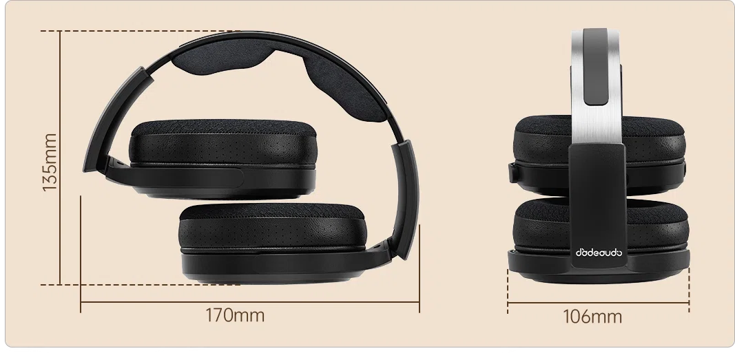 FiiO〉 JT7 — 折りたたみ可能な平面磁界型、318gの開放型ヘッドホン
