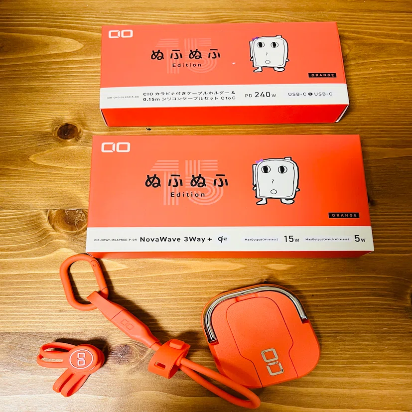 CIO×ぬふぬふコラボ限定商品3点セット CIO充電器（ぬふぬふさんコラボ）きた｜@furuichi