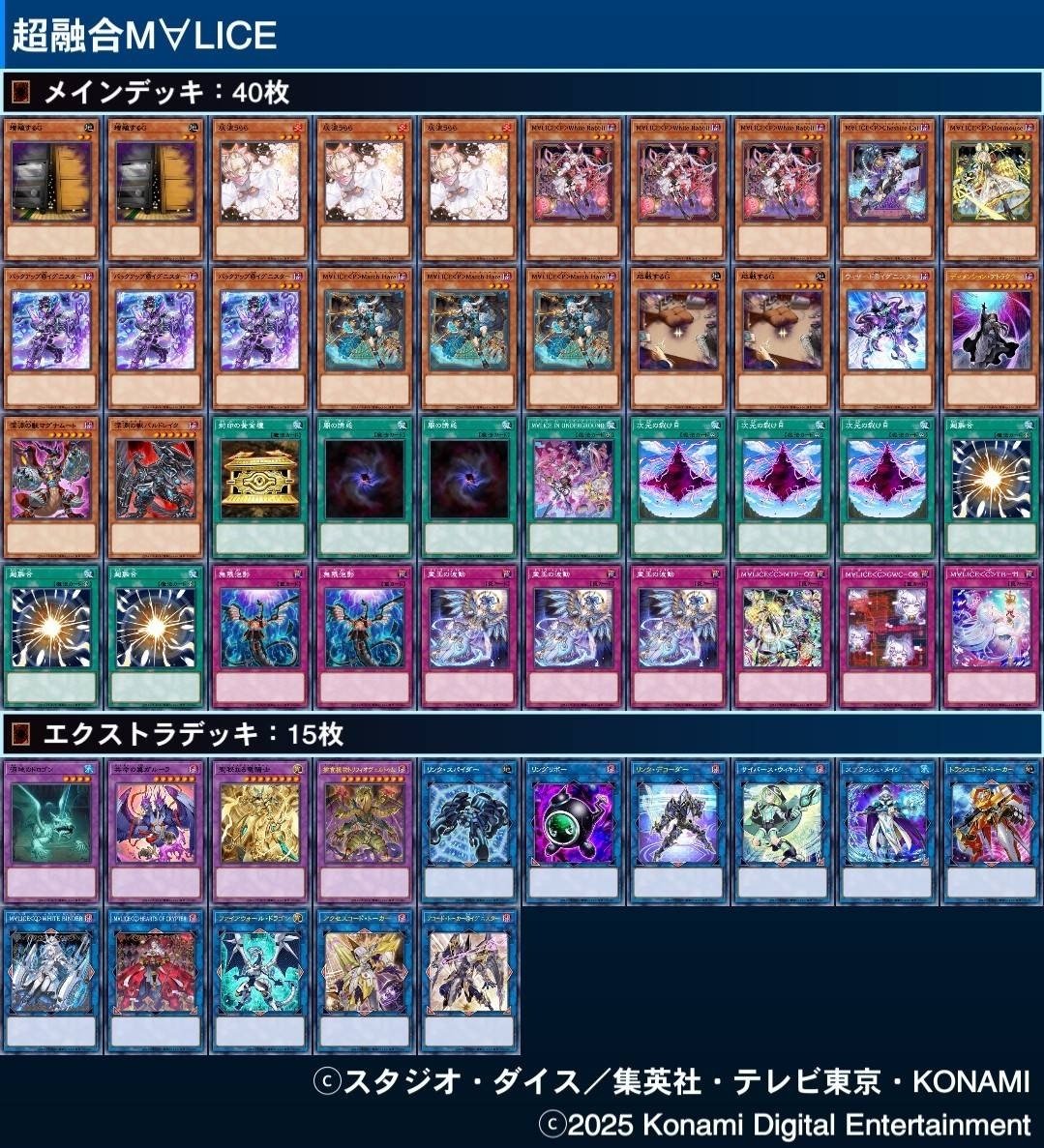 遊戯王MD】2025年12月マスター1到達 M∀LICE 月光｜氷菓
