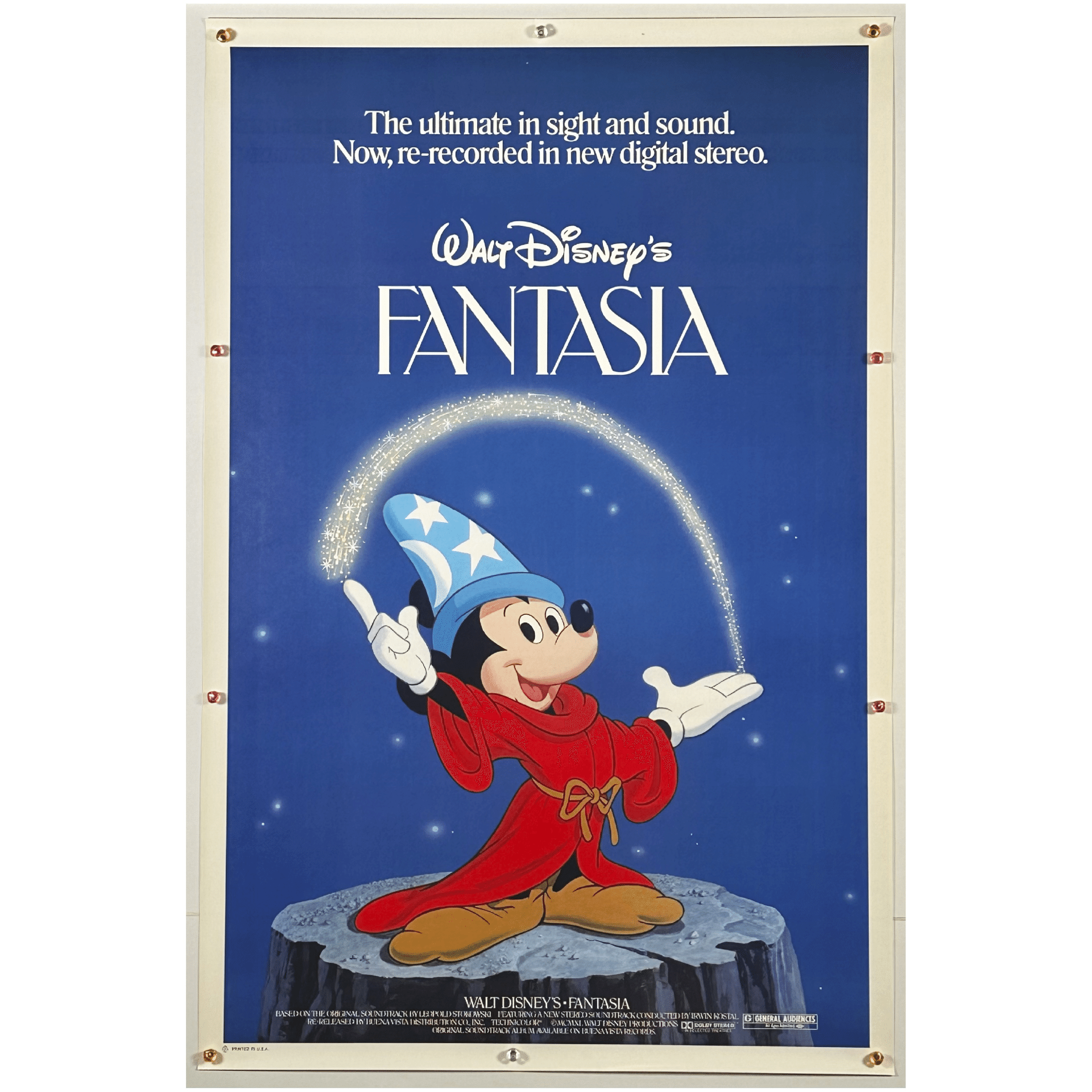 『ファンタジア』50周年記念 希少なUSオリジナルリバーシブルポスター ファンタジア』50周年記念 希少なUSオリジナルリバーシブルポスター