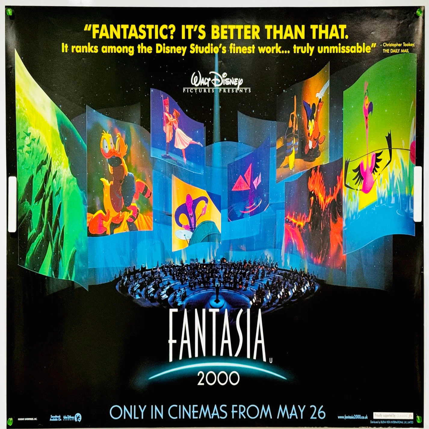 Fantasia ポスター B2サイズ ファンタジア　ディズニー ディズニーきっての芸術作品！ファンタジア【海外版オリジナル映画