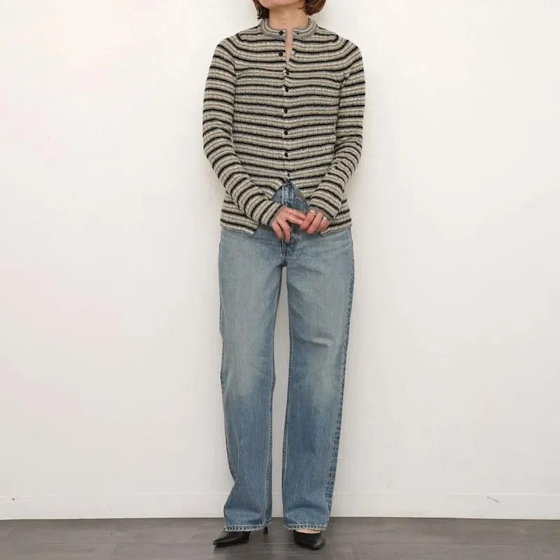 auralee ボーダー　ニット AURALEE＞リブ ボーダー ニット