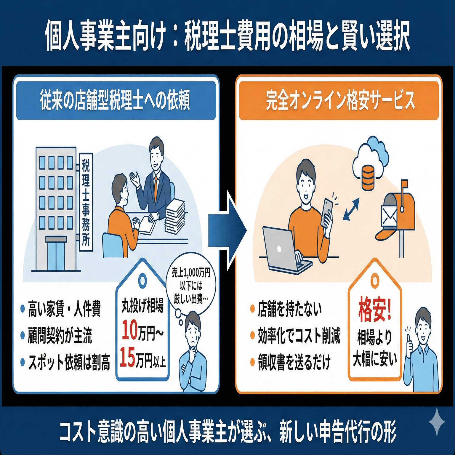 東京都】個人の確定申告、税理士は高い？格安7万円で丸投げする方法と相場比較｜公認会計士・税理士・行政書士 のどか屋