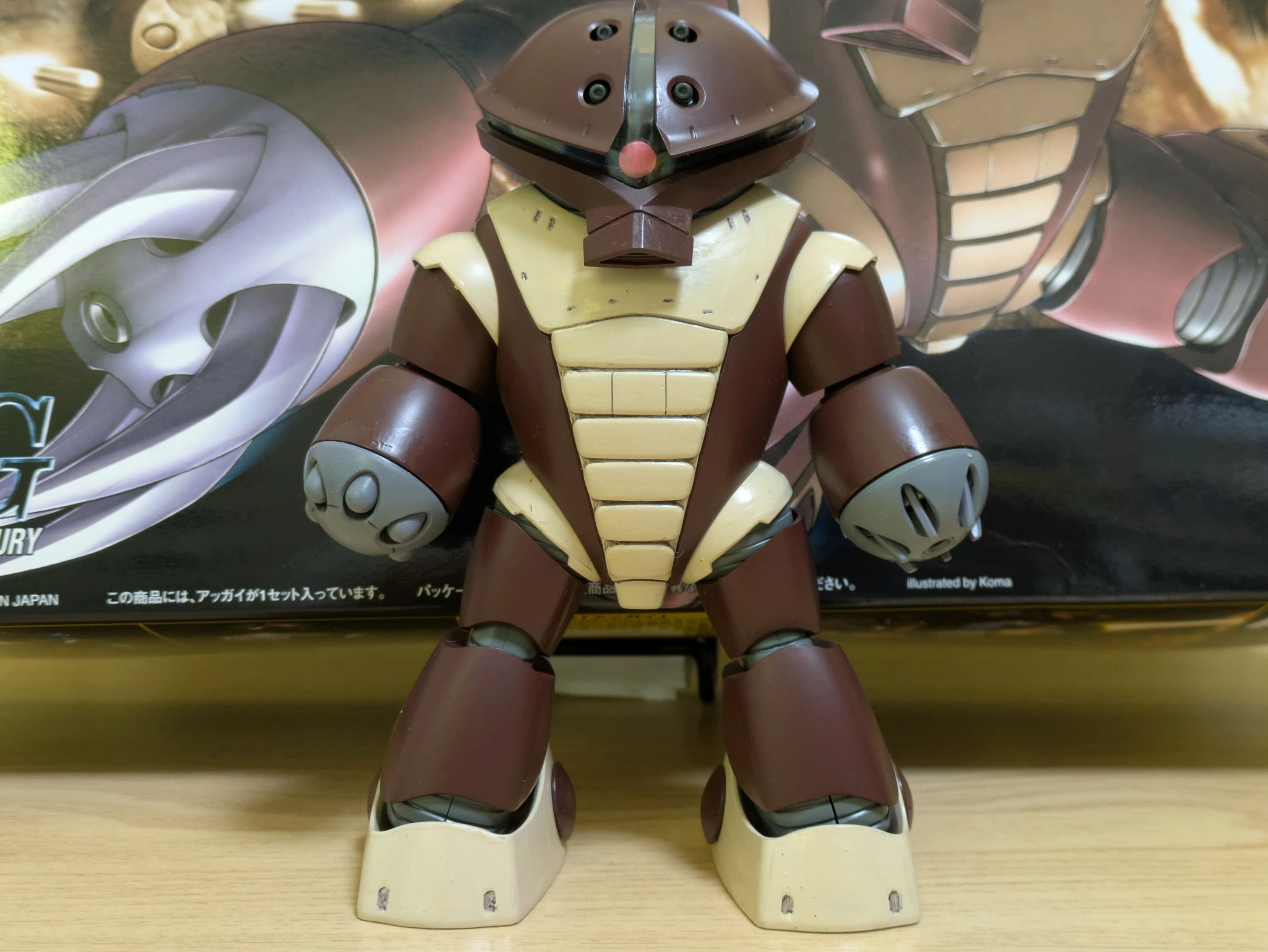 アッガイちゃん完成。製作(8)7歳で挫折したアッガイに43年ぶりに挑戦