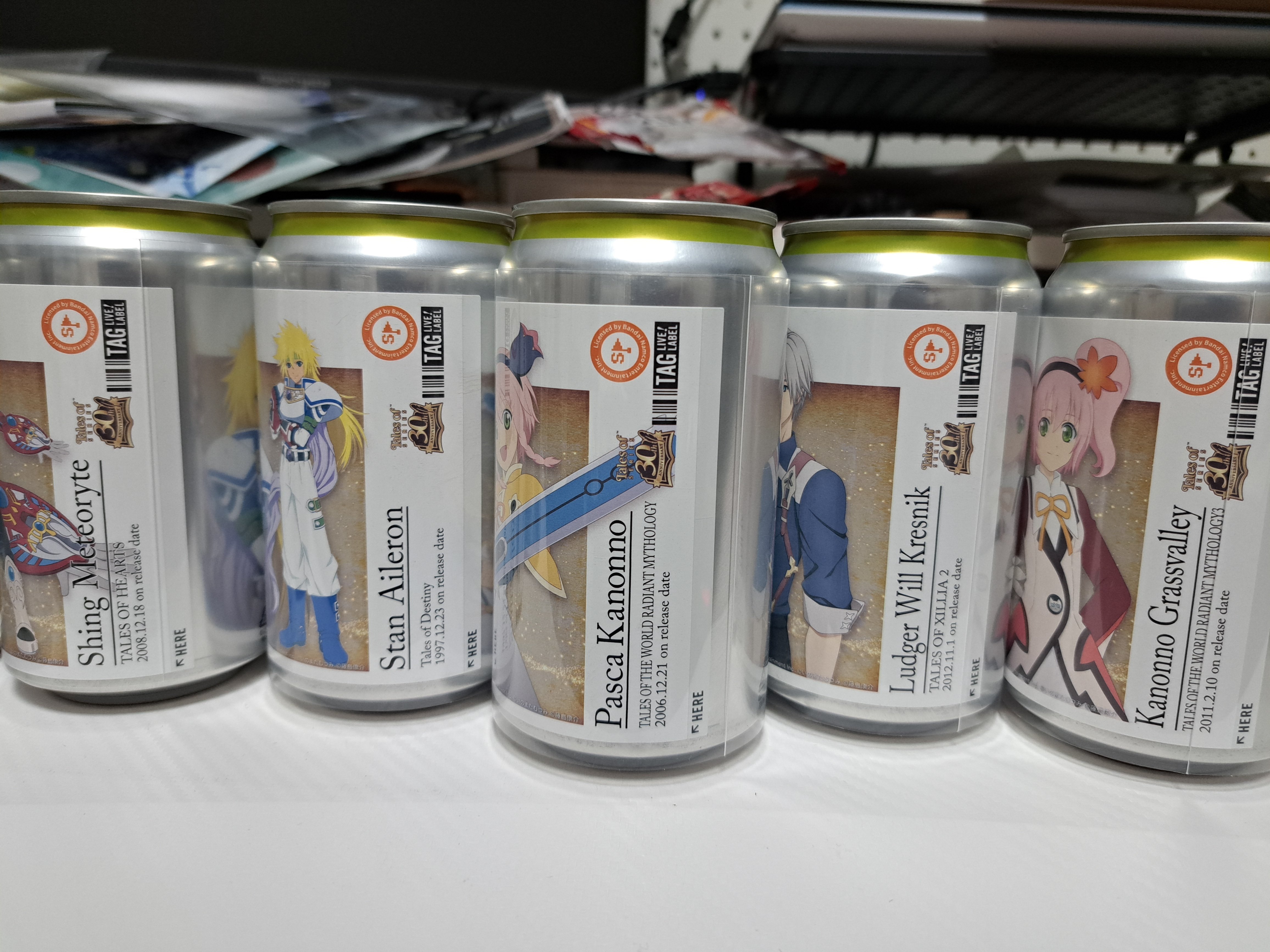 テイルズオブシリーズ レモンスカッシュVOl.1 10缶セット 食】レモンスカッシュ×テイルズオブラベル缶｜ジロ頭巾