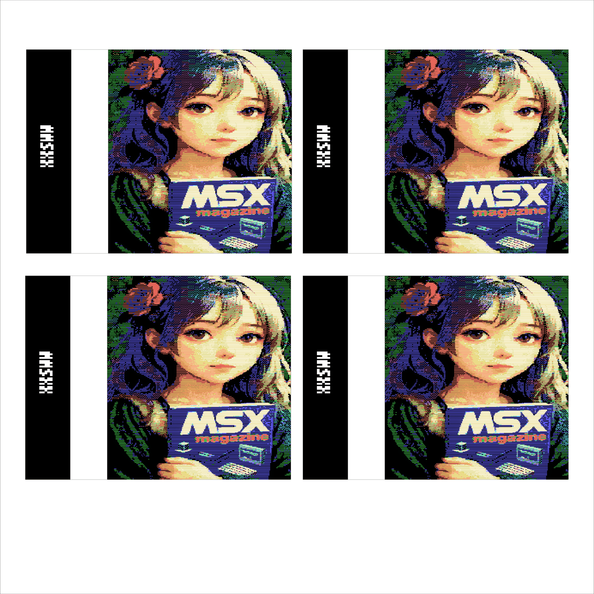 ❤︎ページ MSX1CGカセットレーベル｜Harayoki