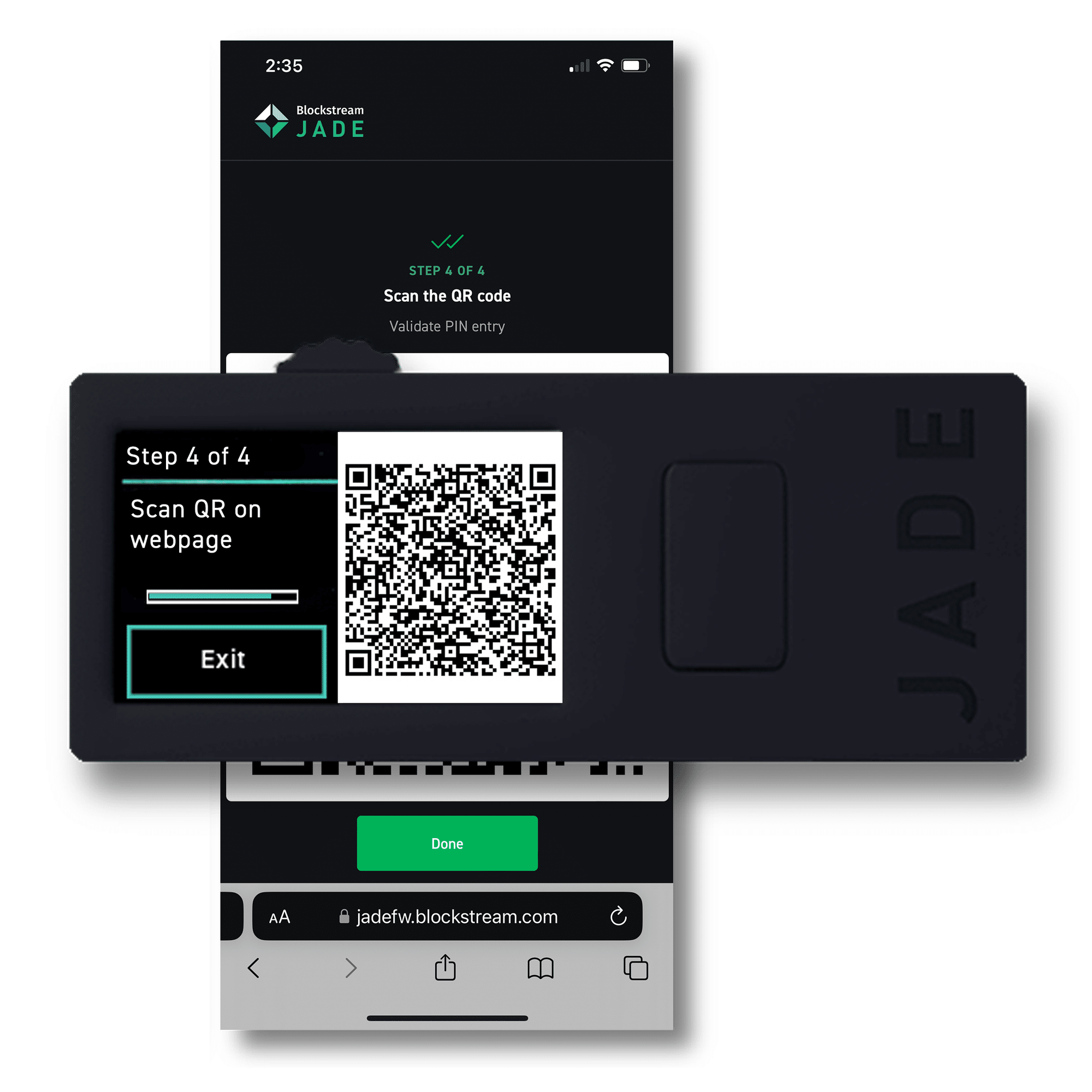 QR PIN アンロックでウォレットにアクセスする方法｜Blockstream Japan