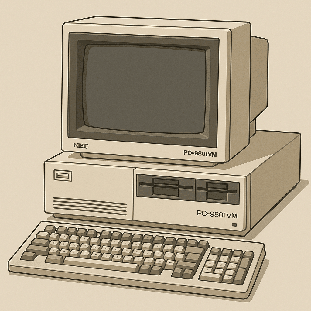 NEC PC-9801VM パーソナルコンピュータ。通電は確認しました。 変革の軌跡～NECが歩んだ125年(10) 国民機「PC-9801」誕生、栄華を極め