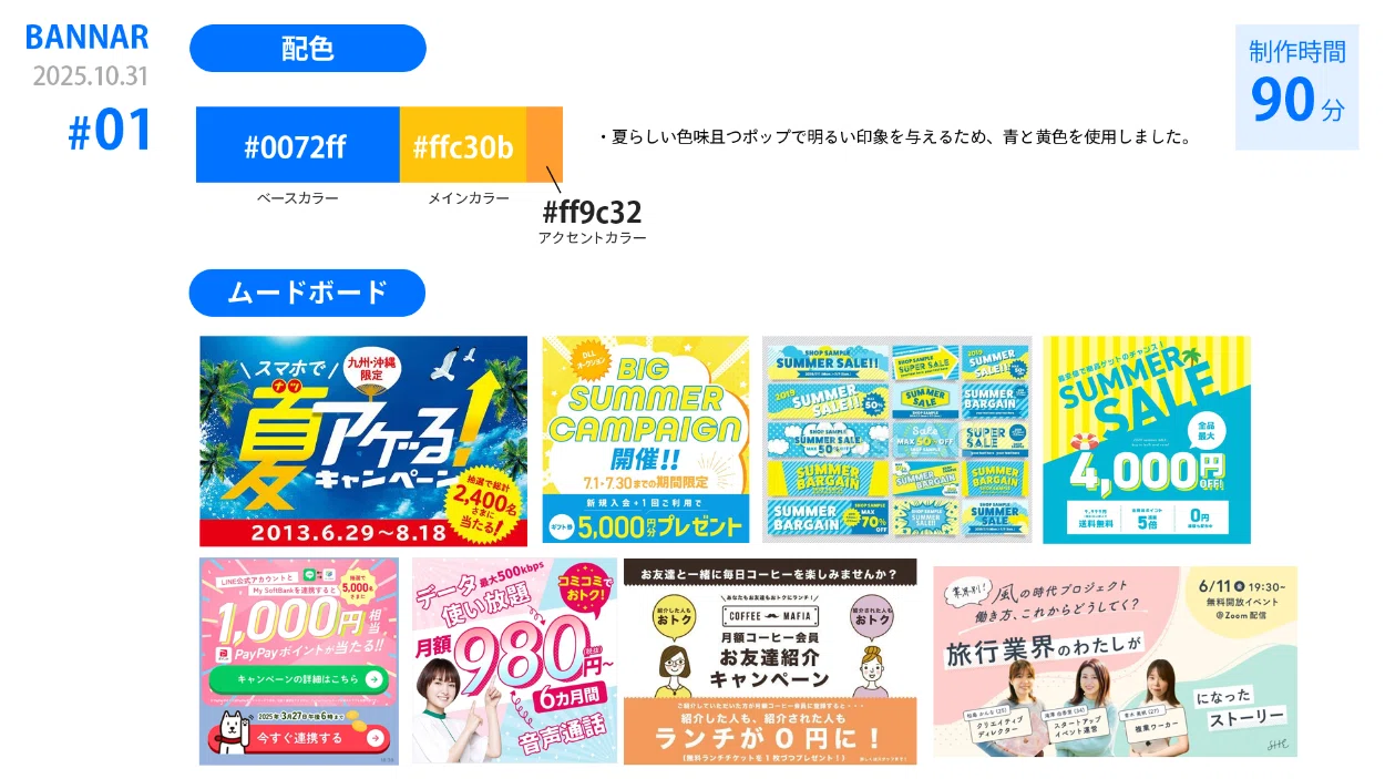 DESIGN NOTES #02 Banner Production｜Riho | 英語×デザインの道を歩くひと