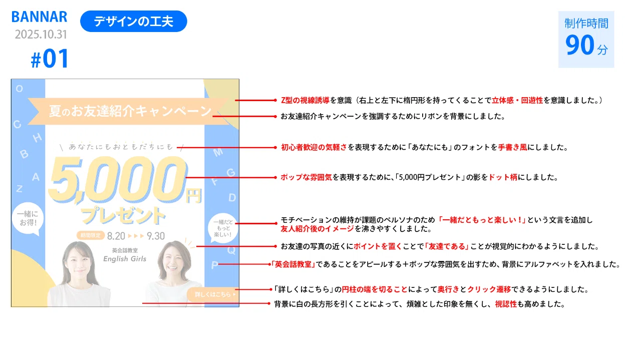 DESIGN NOTES #02 Banner Production｜Riho | 英語×デザインの道を歩くひと