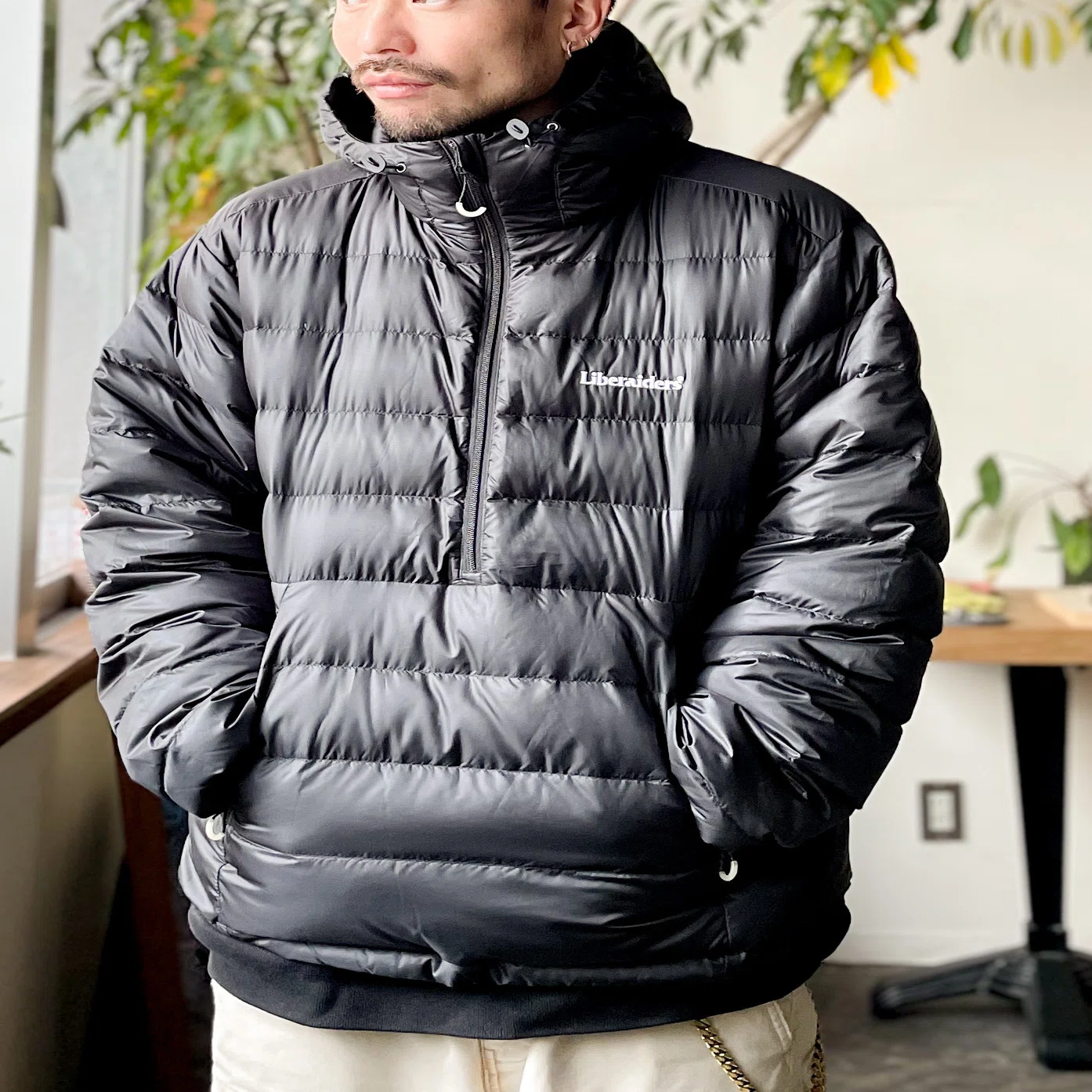 Liberaiders®︎ - DOWN HALF ZIP HOODIE｜Tieup 