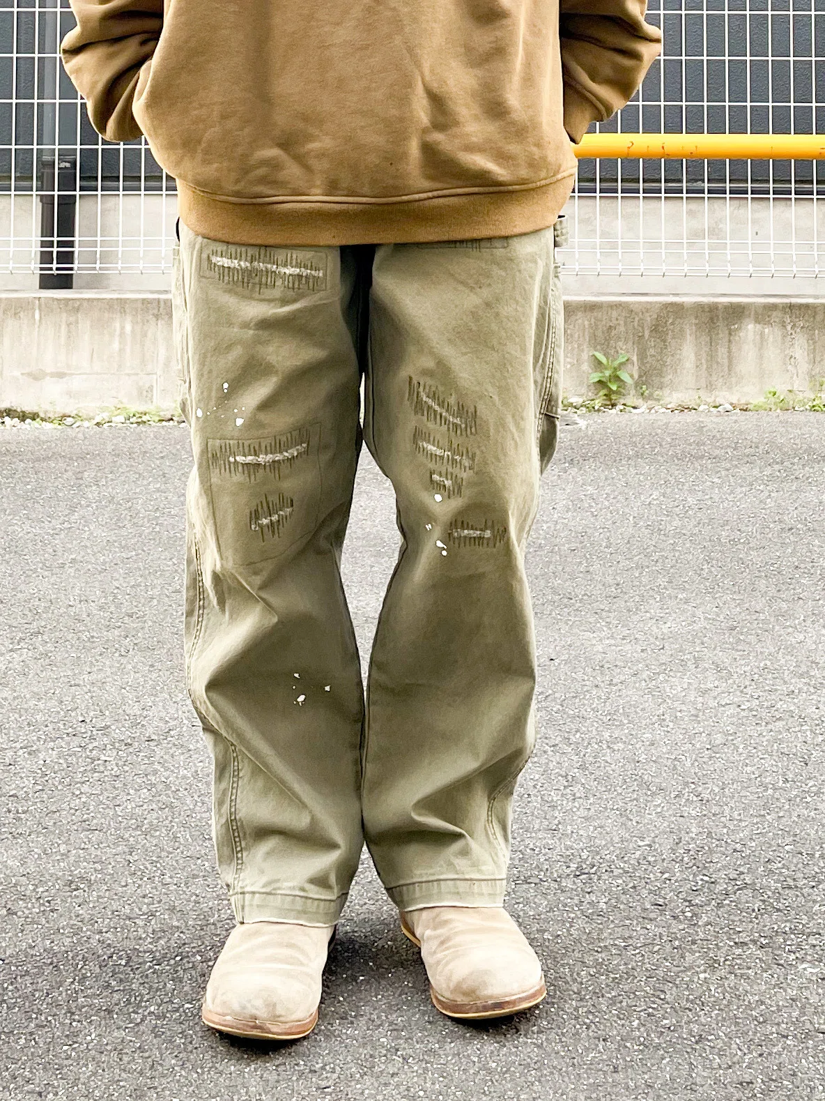 Liberaiders®︎ - REPAIRED CANVAS WORK PANTS｜Tieup