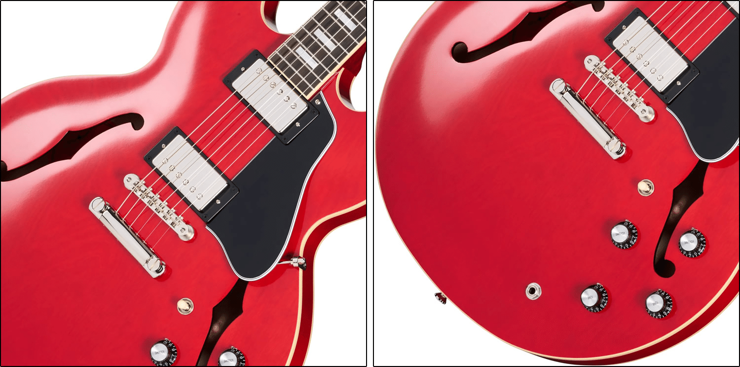 王道のチェリー！エピフォン×ギブソン・カスタムで実現の「1962 ES-335