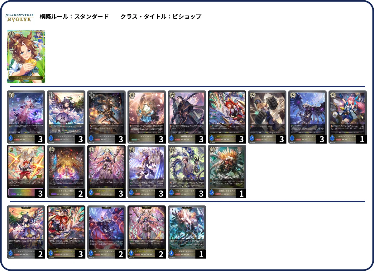 シャドウバースエボルヴ 透京ロイヤルデッキ+調整パーツ ブースターパック「新約都市・透京」おすすめデッキ | Shadowverse