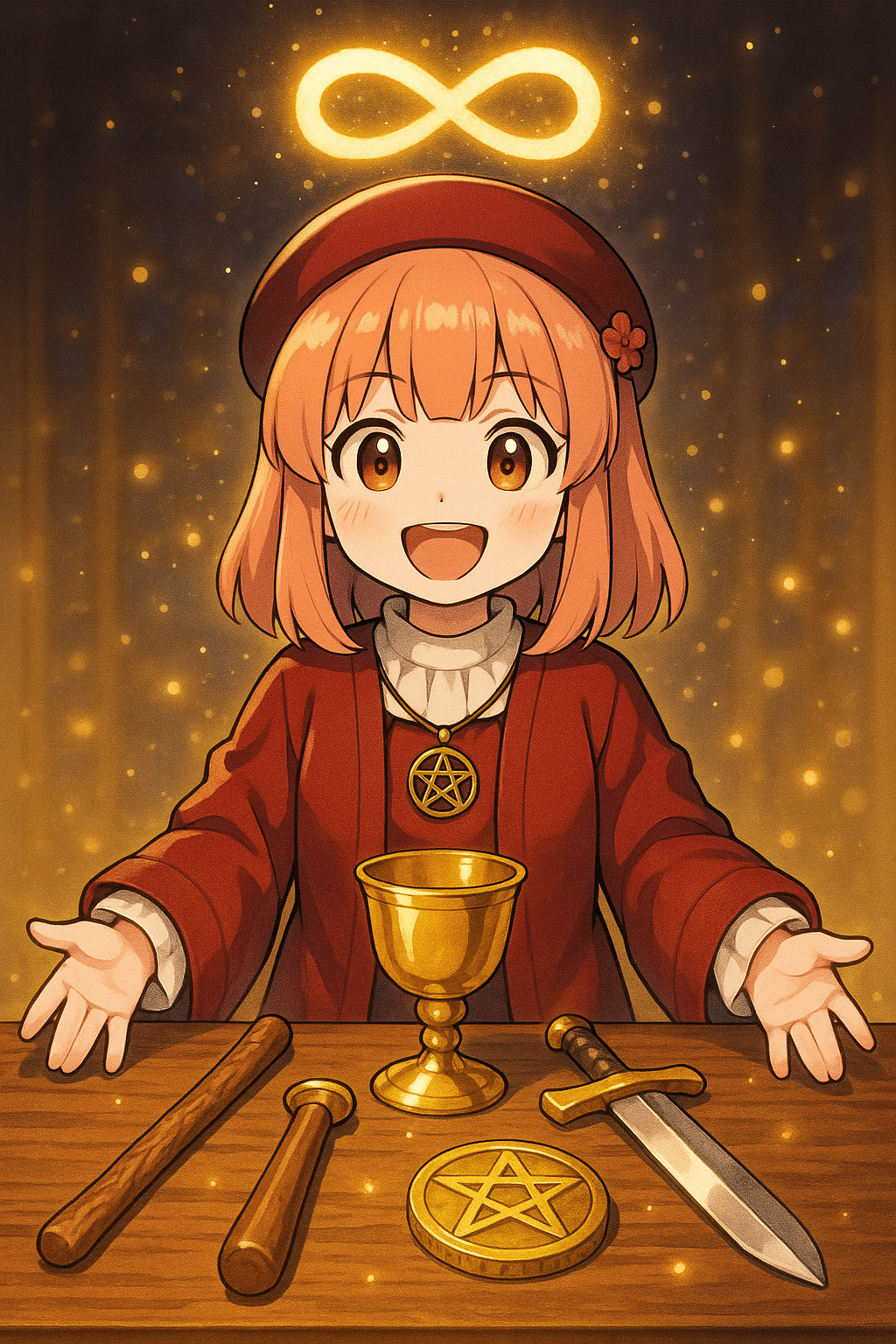 物語で読むタロット】第1話：始まりのテーブルと4つの魔法（1. THE