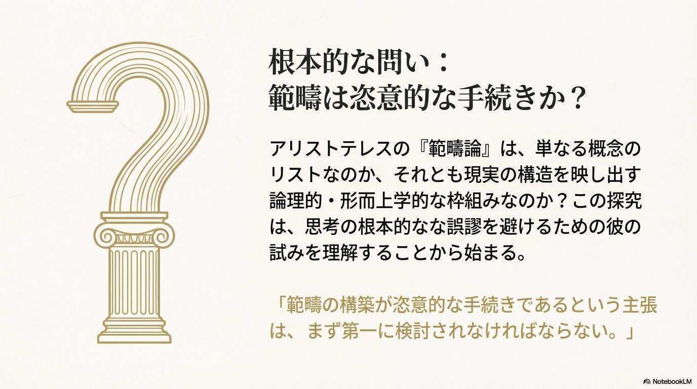 現実の設計図を解読する:アリストテレス『範疇論』の構造分析｜living
