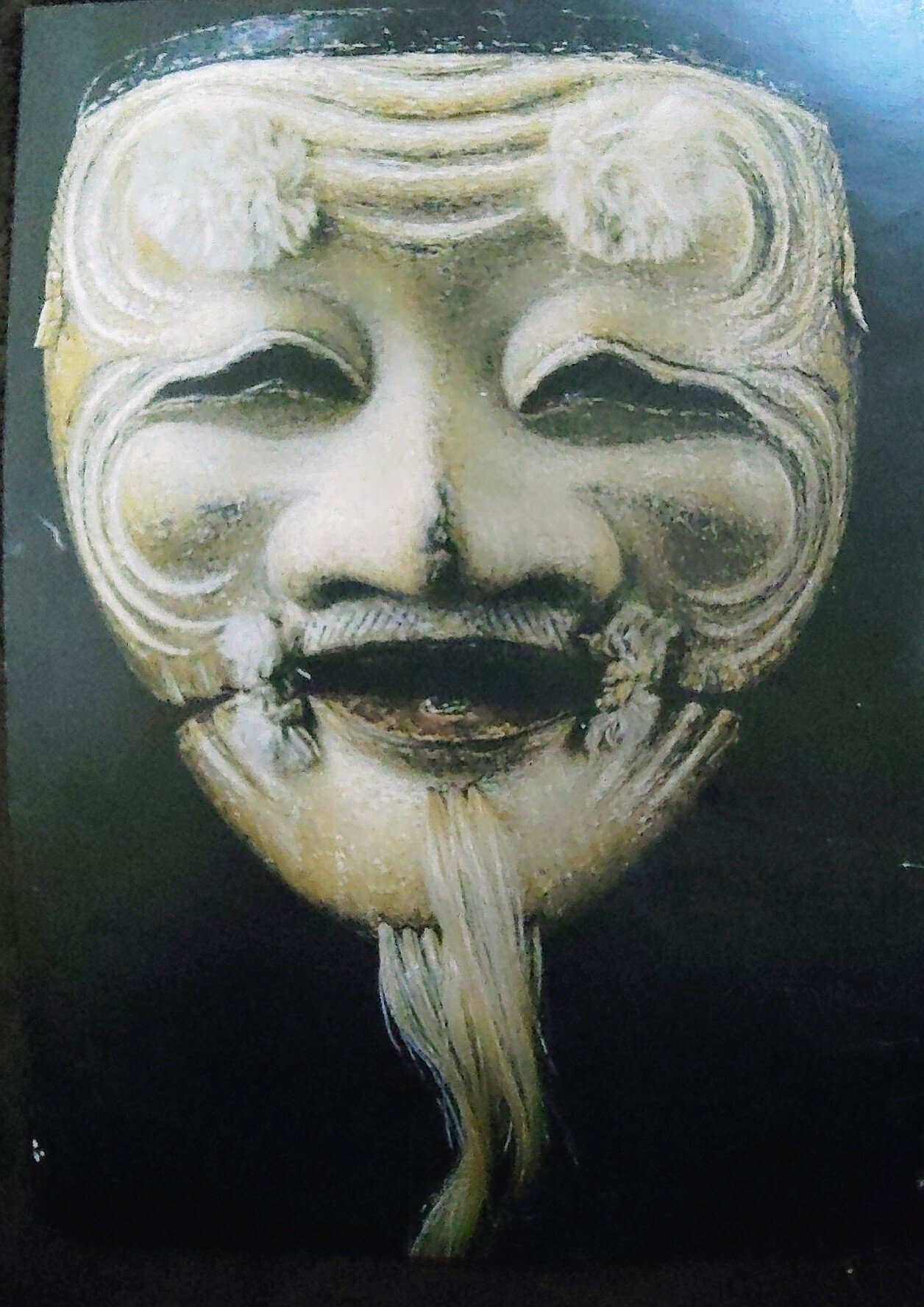 檜の角材を使って能面を作る｜ベイちゃん