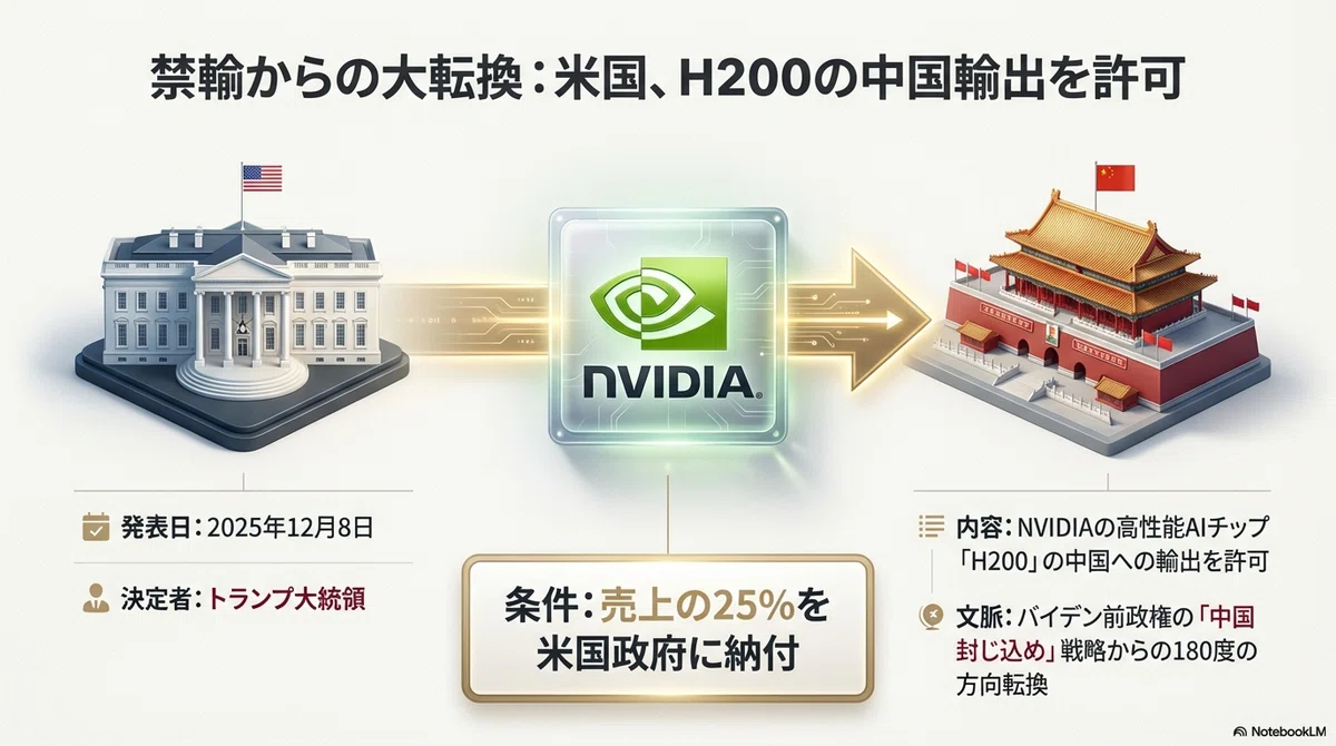 米国がNVIDIA H200の中国輸出を解禁──専門家が警鐘「AI競争の転換点 