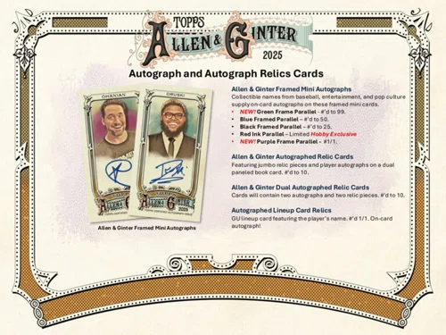 トレカ】大谷選手は出るか？！「2025 ALLEN & GINTER HOBBY BOX」開封
